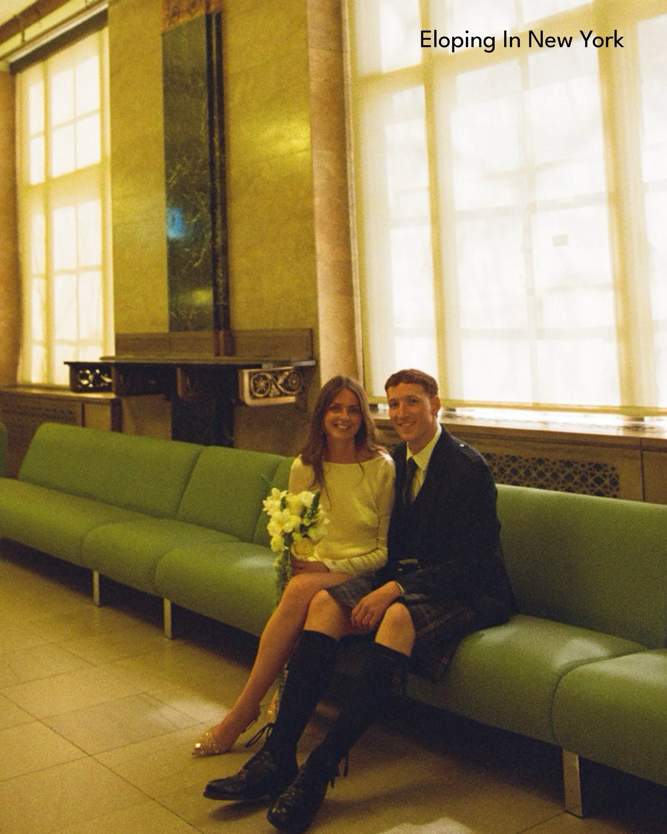 When you get married in New York, and I think this is true beyond just the Clerk&rsquo;s office, you&rsquo;re inviting the city to the wedding.

R&amp;R&rsquo;s New York City day starting at the Marriage Bureau.

Florals: @nycflowerpop