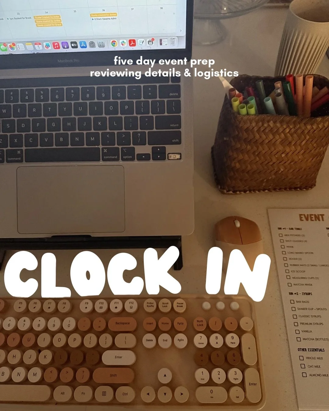 A little peek inside what prep looks like for an upcoming five day event ✨👀

Behind the scenes is where *part* of the magic is. The prep, details, and intention is what sets Kasama Coffee Collective apart. We show up with quality, consistency, and a