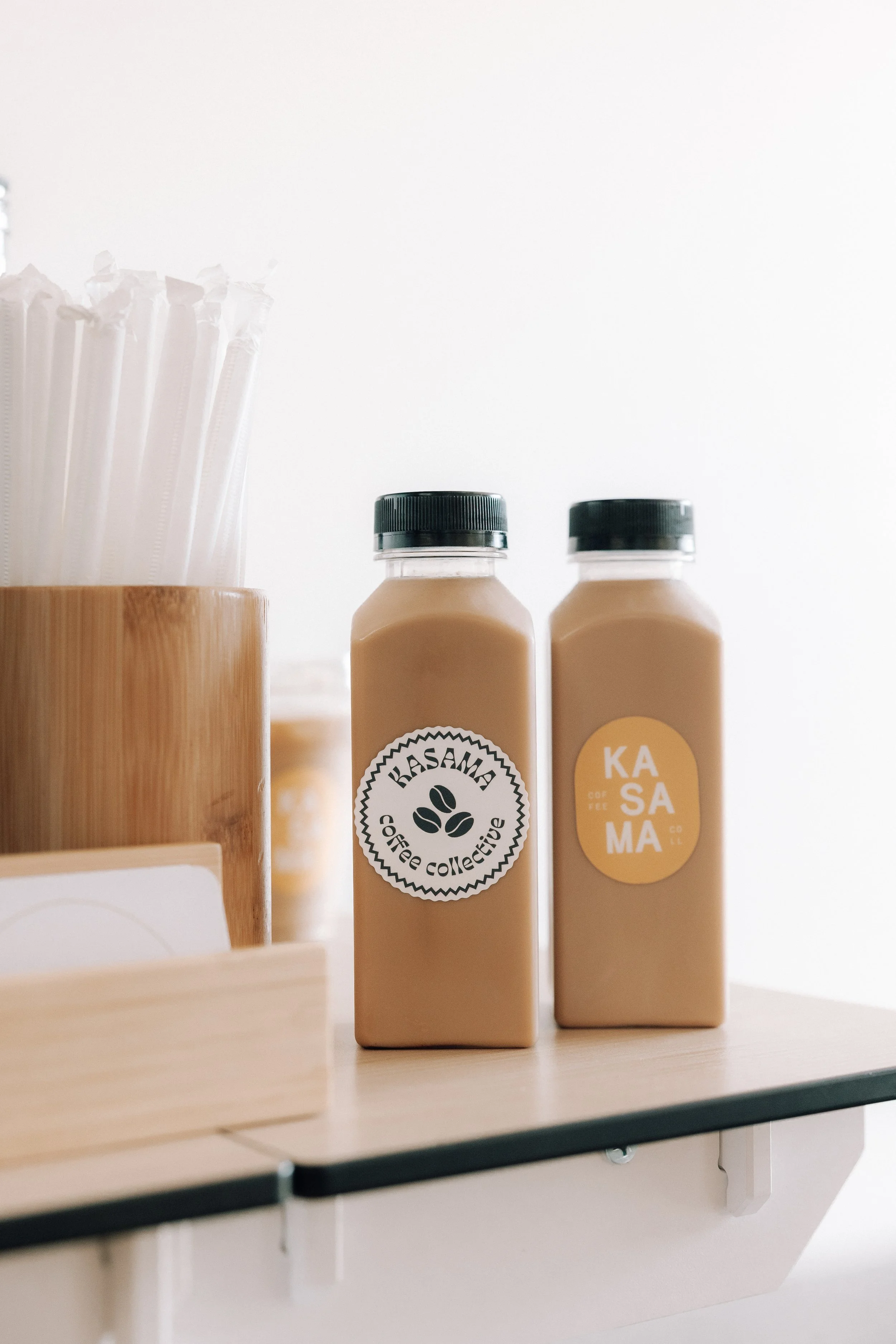 coffee cart catering in LA for corporate events with bottled lattes