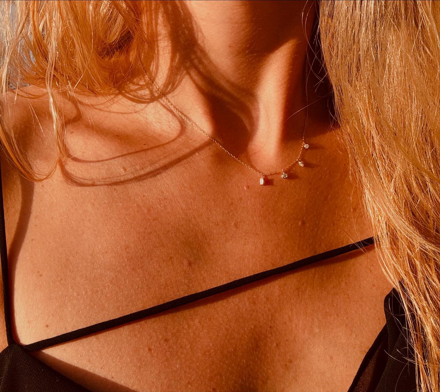 Collier Buzios Marquise Baguette Diamants #andparis #18Carats