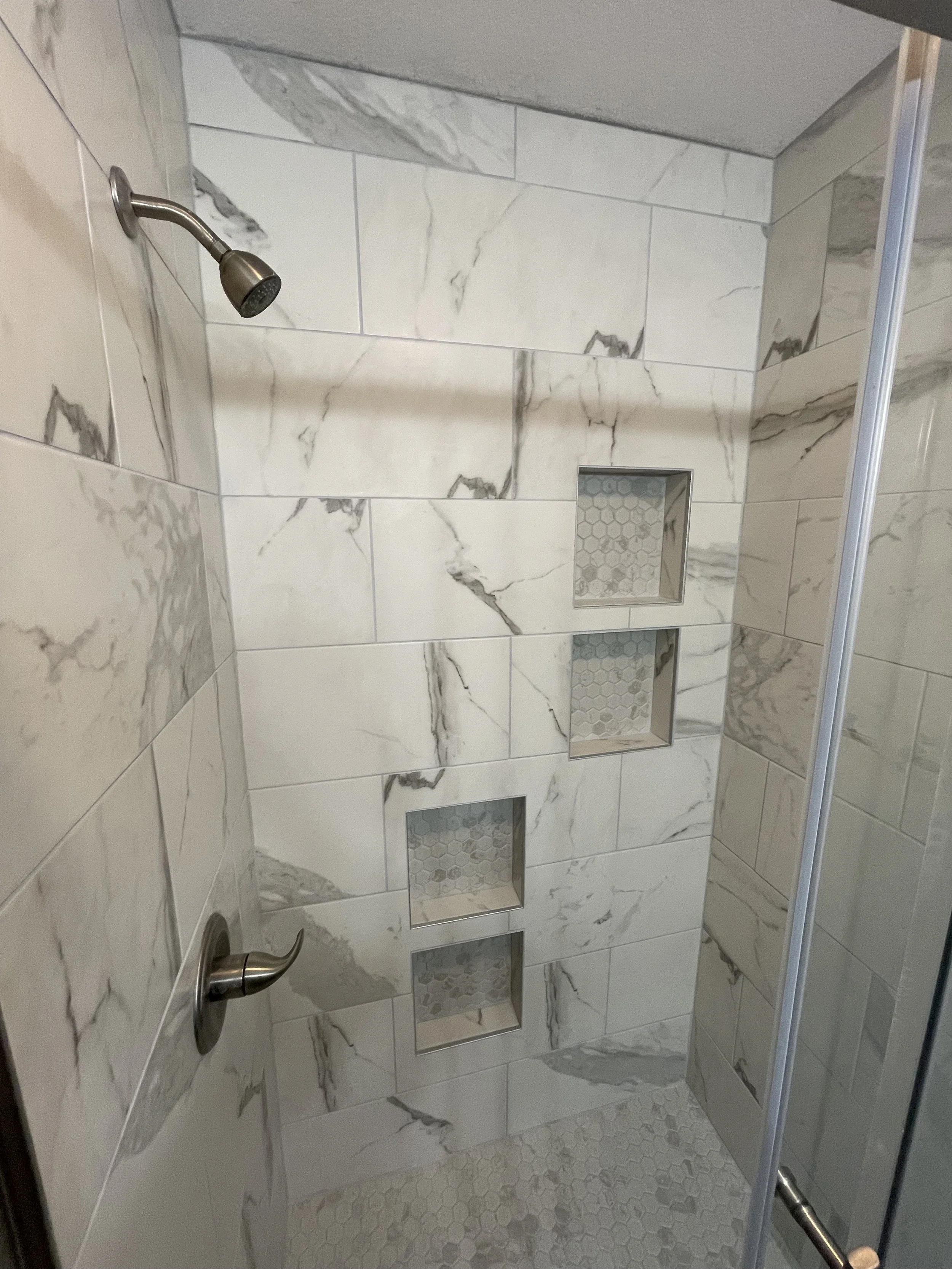 Custom tile shower