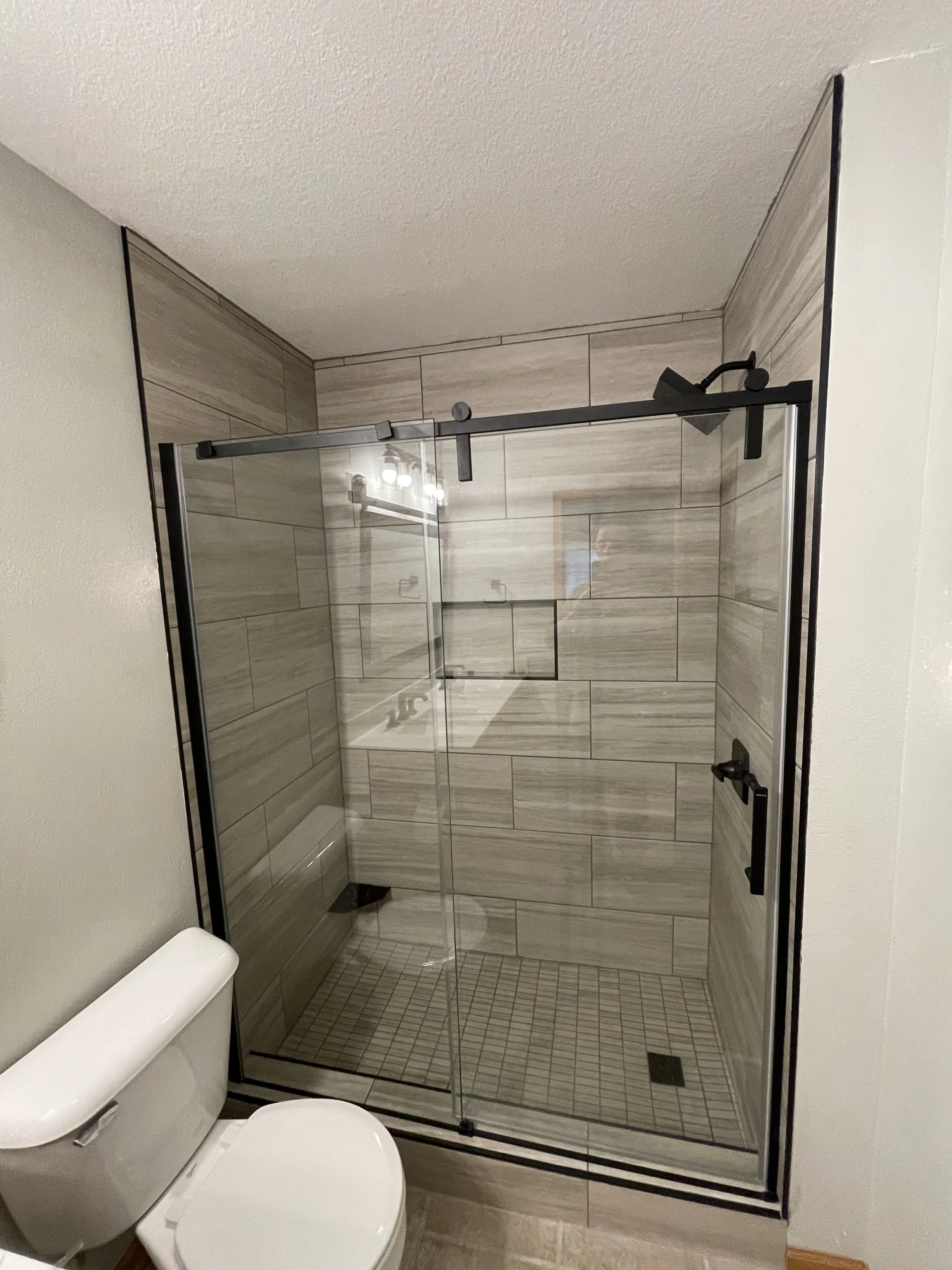 Custom tile shower