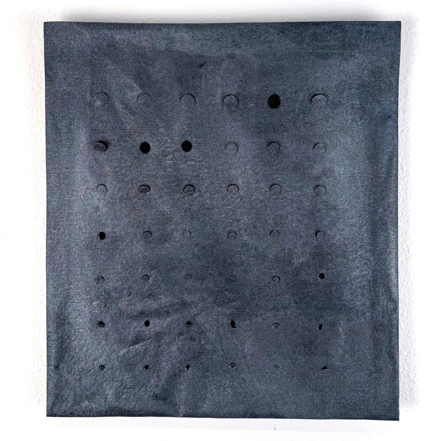 "pm", ink and glue on cut canvas
16 x 18 inches
2026

#abstracttextileworks #altadenaartist
@blueroof.art 
@6006_arts 
@bcmtco