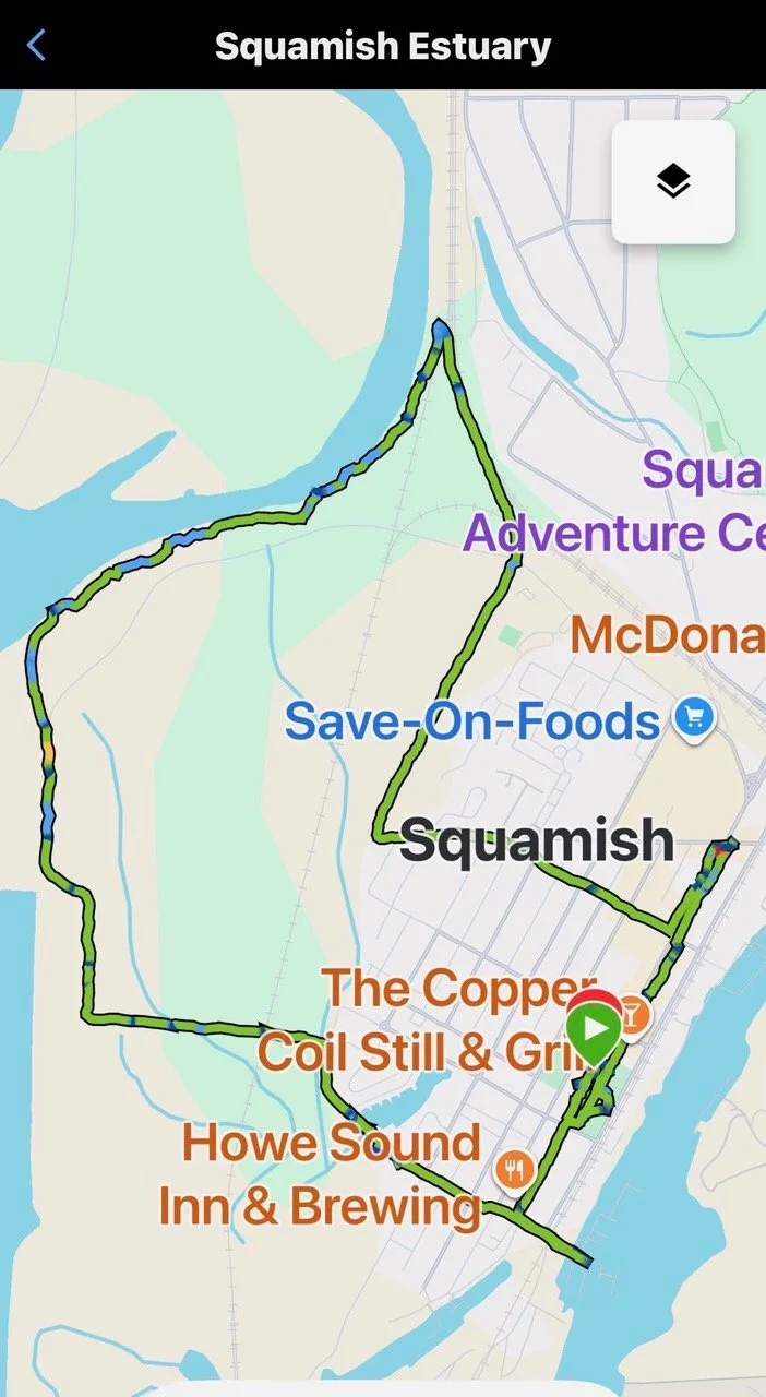 Map of hike path