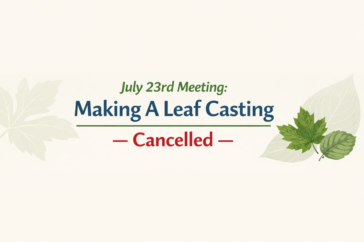 Making A Leaf Casting 