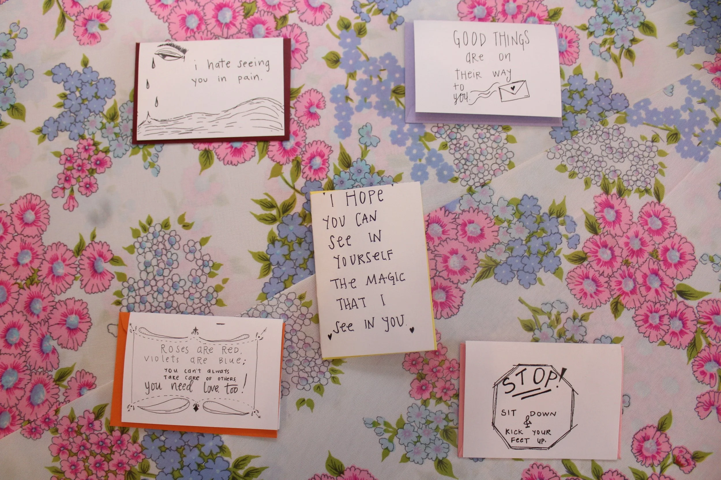 Caring Mini Greeting Cards (Set of 5)