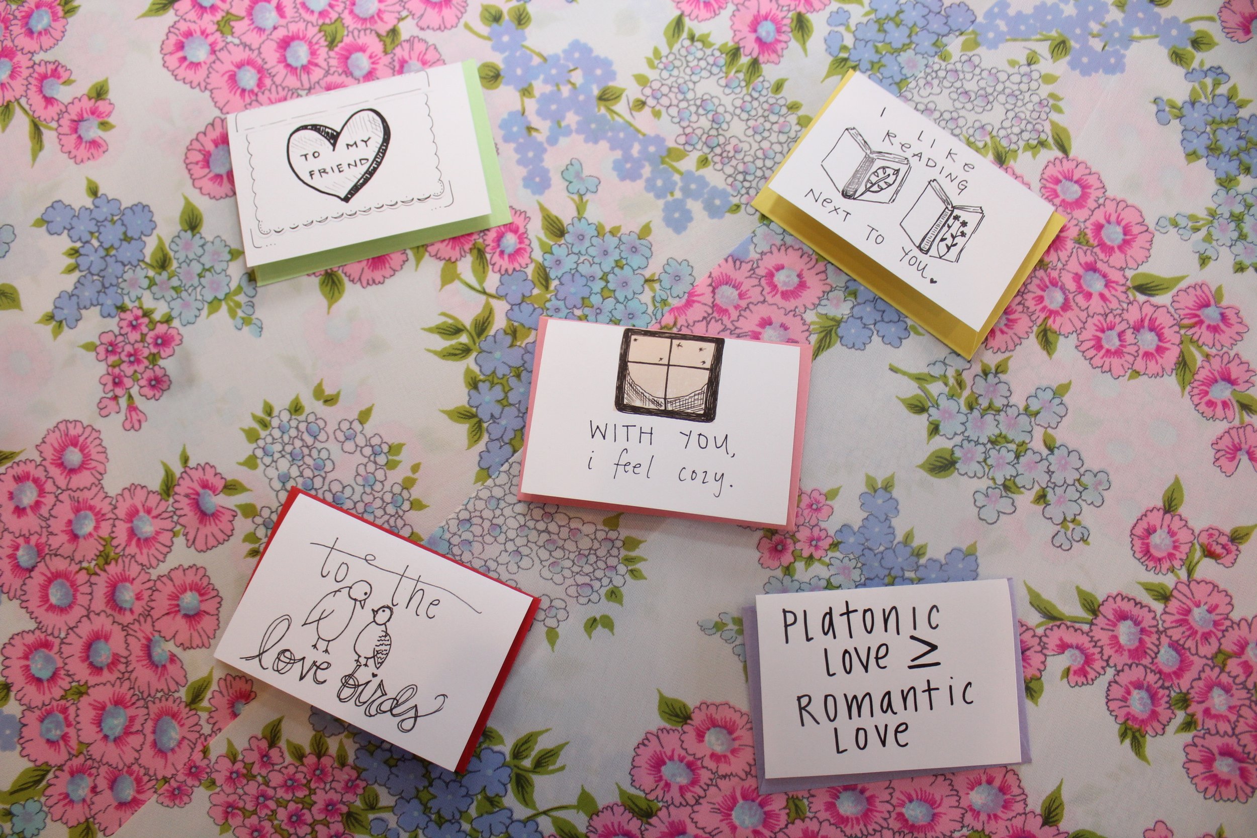 Lovey Mini Greeting Cards (Set of 5)