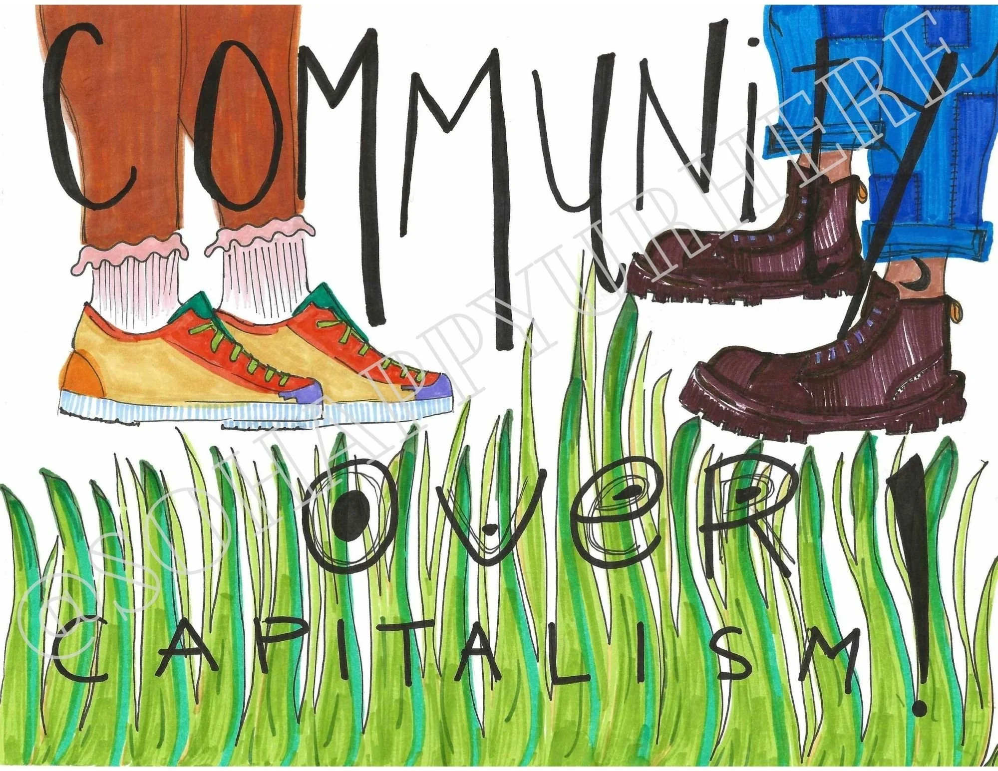Community Over Capitalism Print