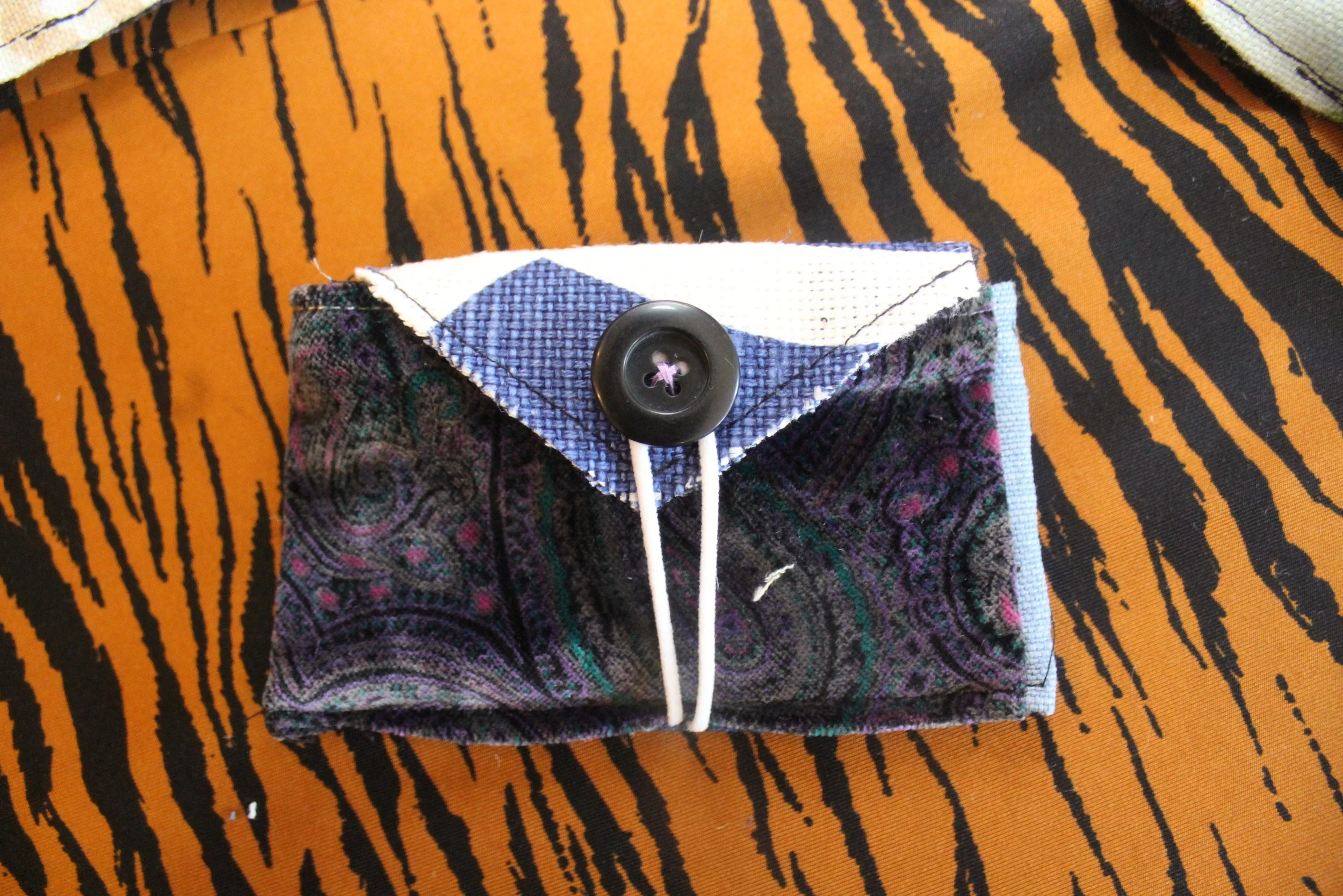 Upcycled Pocket Sewing Kit - 100% Scrap Fabric