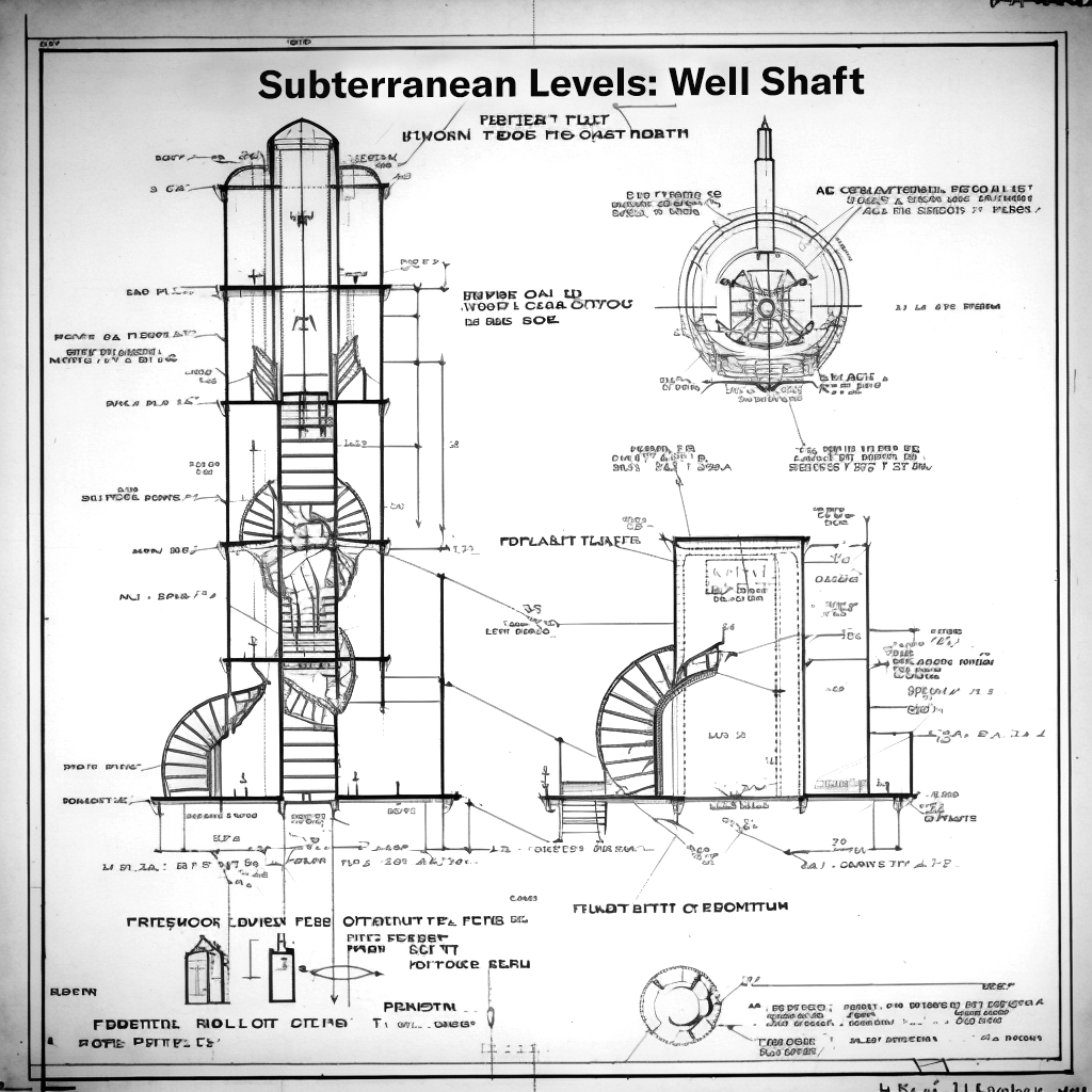 Subterranean Levels: Well Shaft diagram