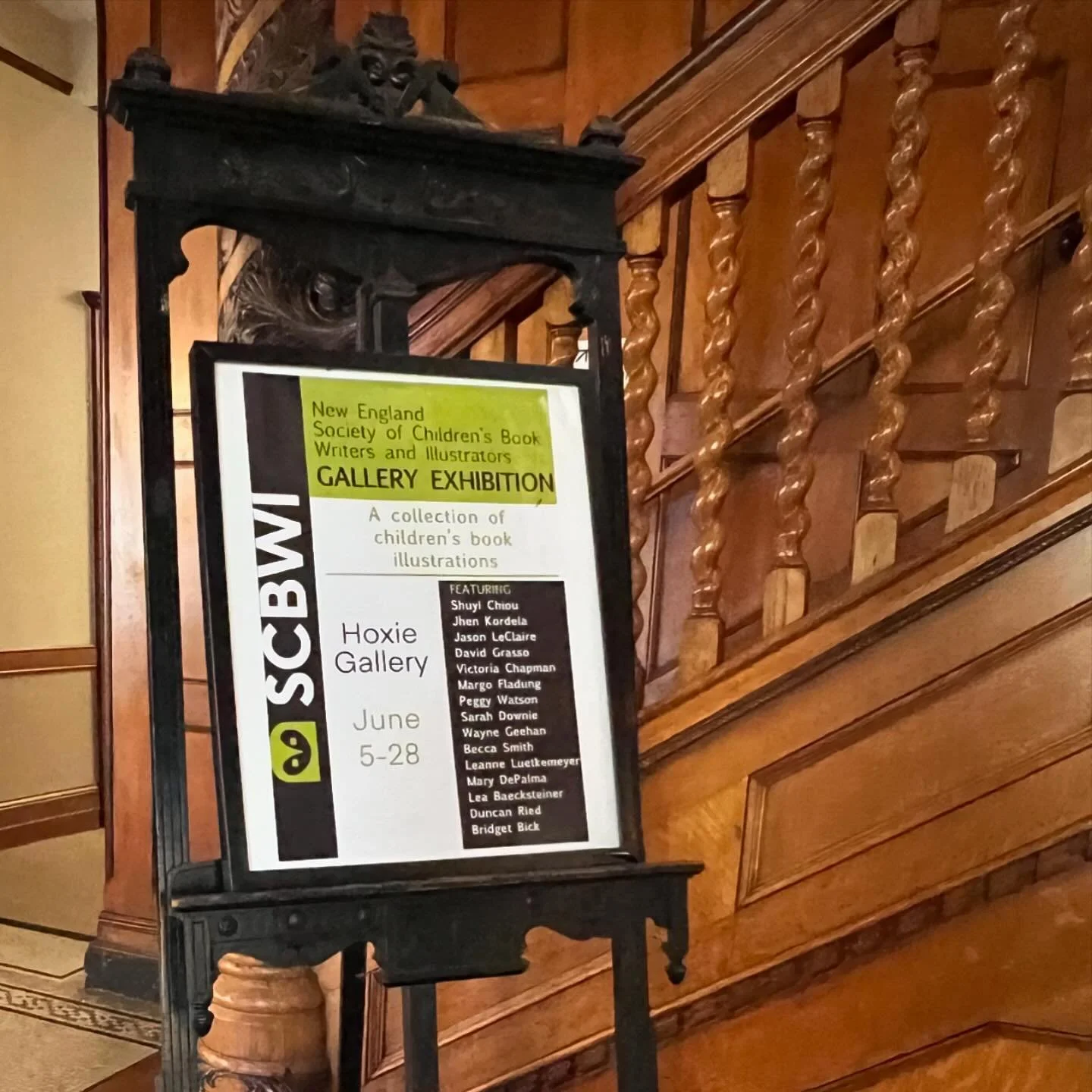 This is the last week for the New England Society of Children&rsquo;s Book Writer and Illustrators Gallery show. Be sure to make time to visit the Hoxie Gallery before it goes away.
.
.
.
.
#artshow #hoxiegallery #westerlylibraryhoxiegallery #westerl