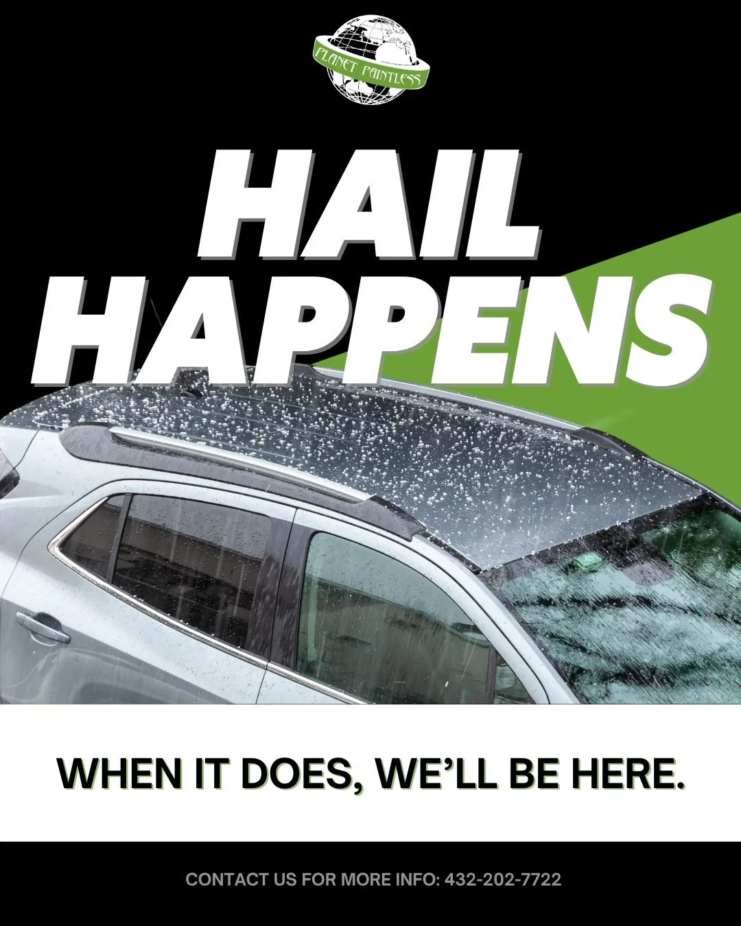đŠī¸ Hail happens—and when it does, we’re your local specialists in restoring your vehicle without the stress. Schedule your hail damage repair today!
#PlanetPaintless #HailDamageRepair #MidlandTX #StormDamage #PDR #DentFreeLife #MakeAnAp