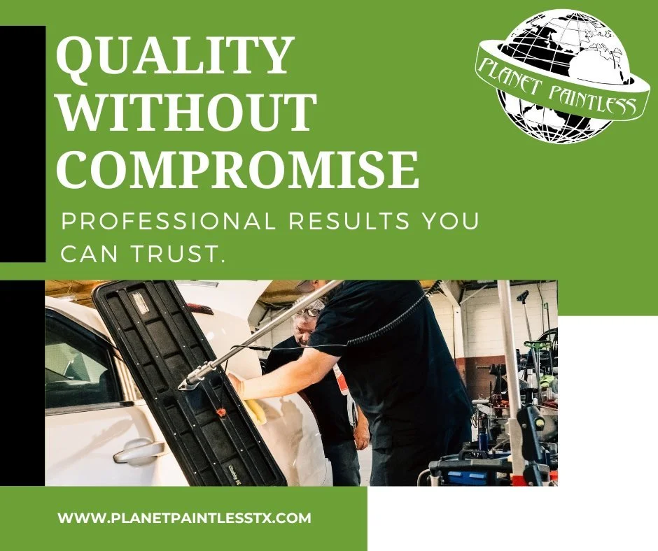 Planet Paintless delivers precise, high-quality dent repair without cutting corners. Our experienced technicians focus on detail, ensuring each repair meets professional standards. Schedule an appointment at planetpaintlesstx.com or call (432) 202-77