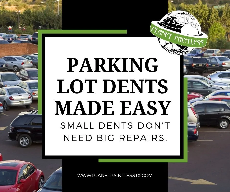 Shopping carts, door dings, and minor impacts happen. Paintless dent repair removes these dents without invasive body work. Planet Paintless makes fixing everyday dents easy and stress-free. Contact us at planetpaintlesstx.com or call (432) 202-7722.