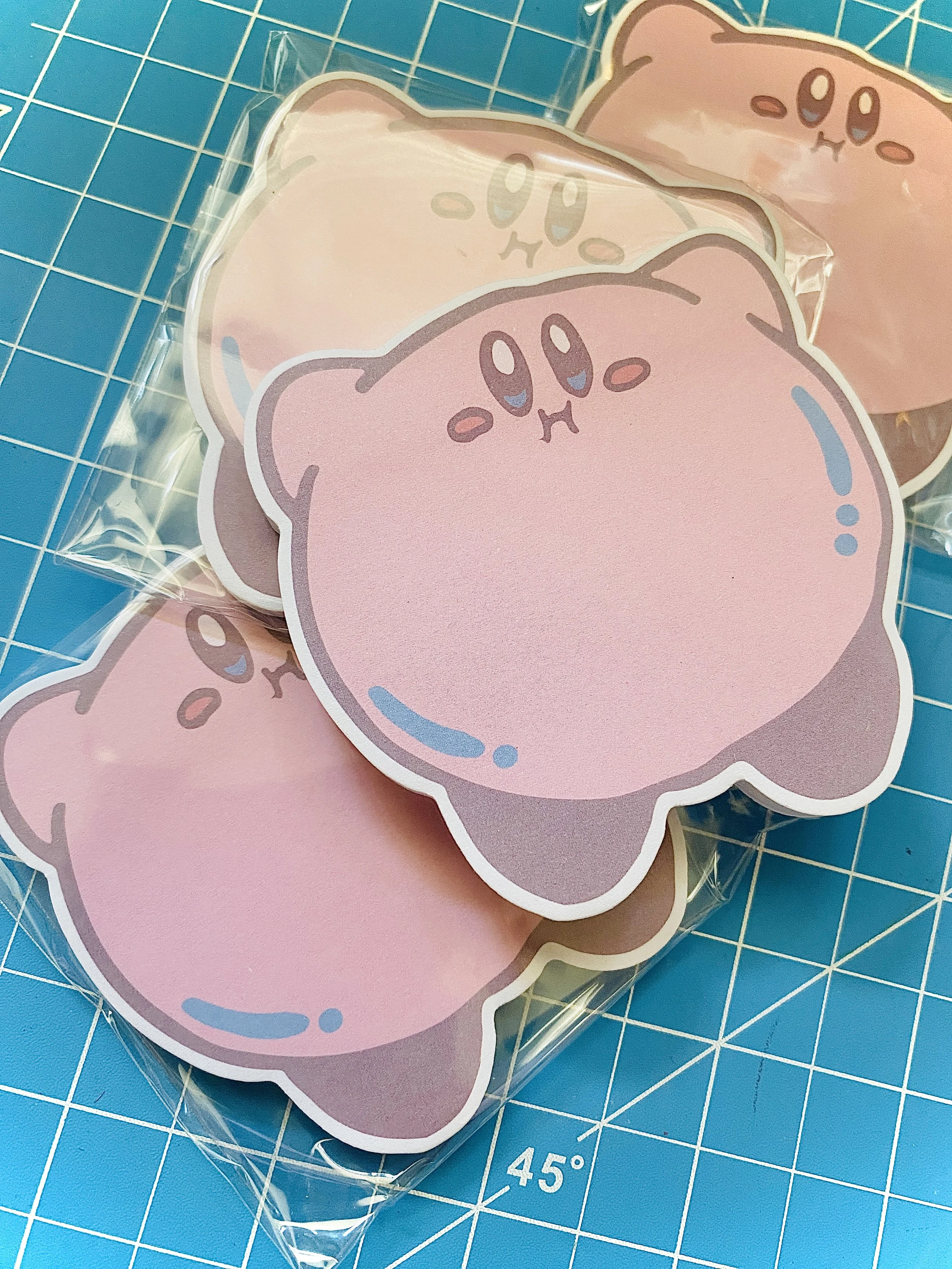 Kirby Die-Cut Sticky Notes A-Grade