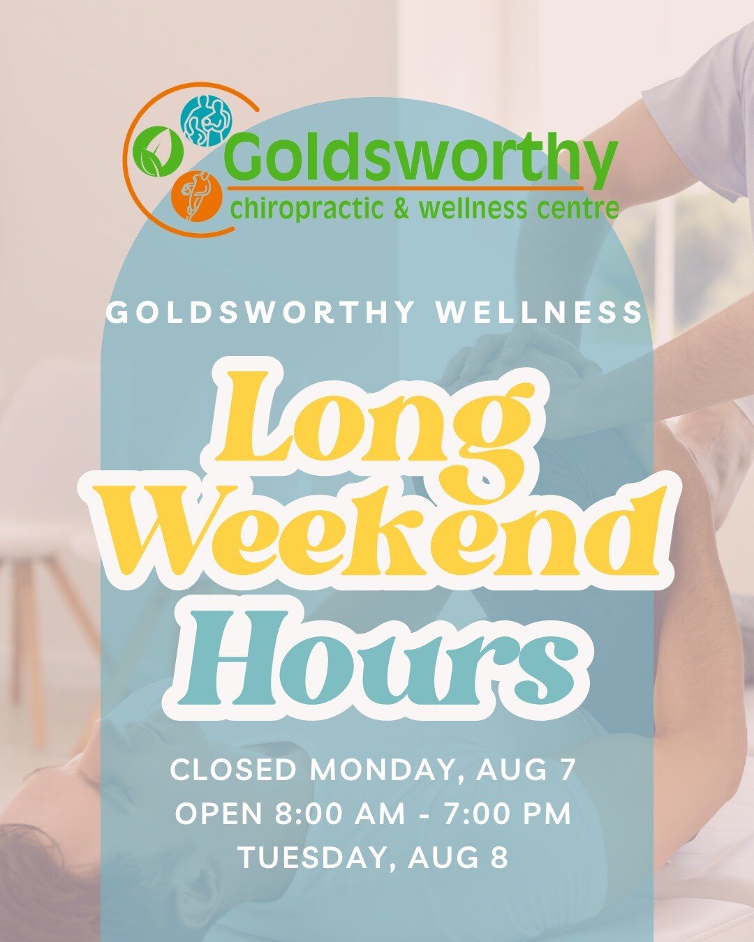 🎉Happy Long Weekend!
🏄&zwj;♀️Just a reminder our clinic will be CLOSED Monday, August the 7th. Our regular clinic hours will resume Tuesday, August 8th.