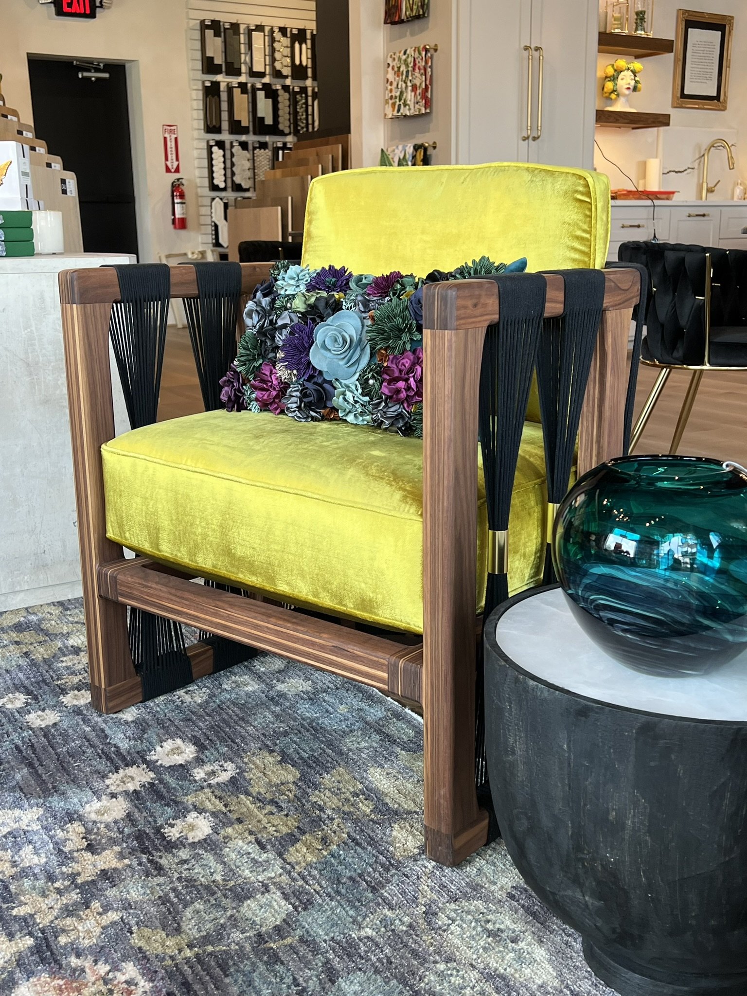 Handmade bespoke hardwood lounge chair