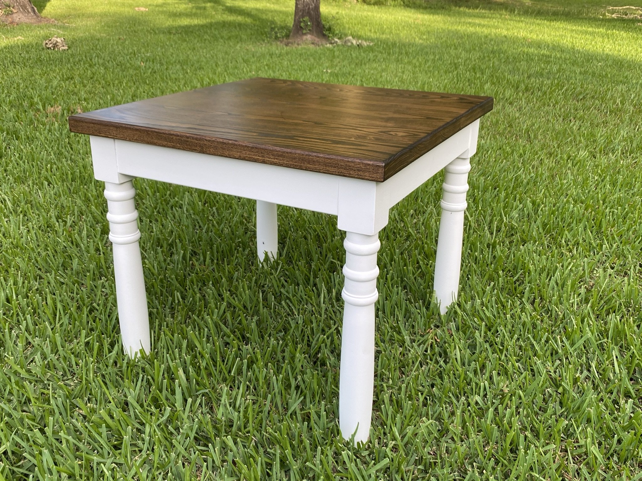 Custom farmhouse side table