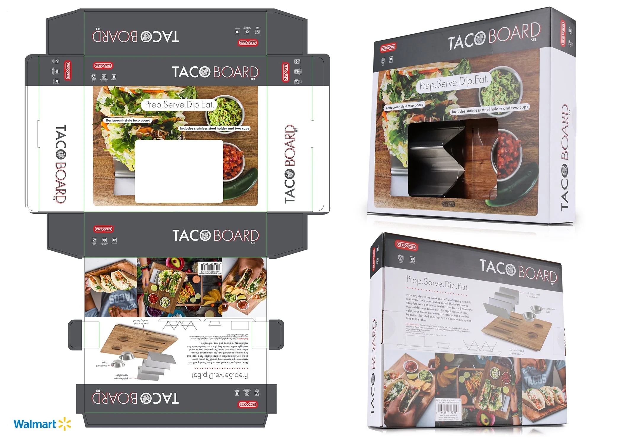 Walmart End Cap Product Packaging and imagery