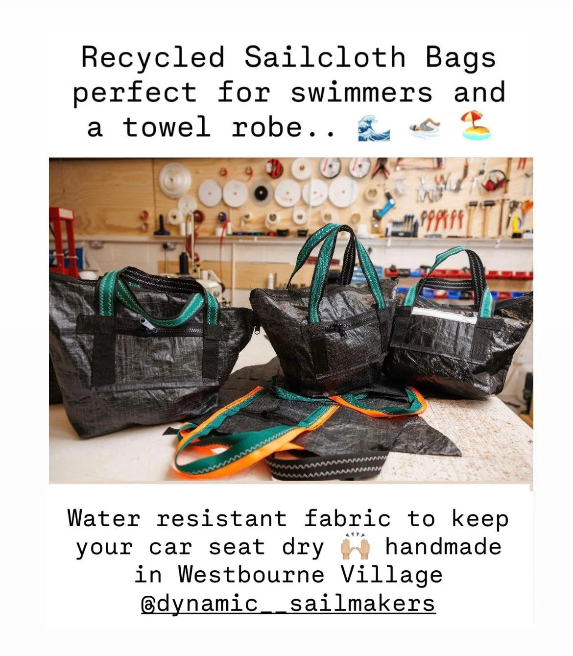 Ocean tote bag carbon fibre