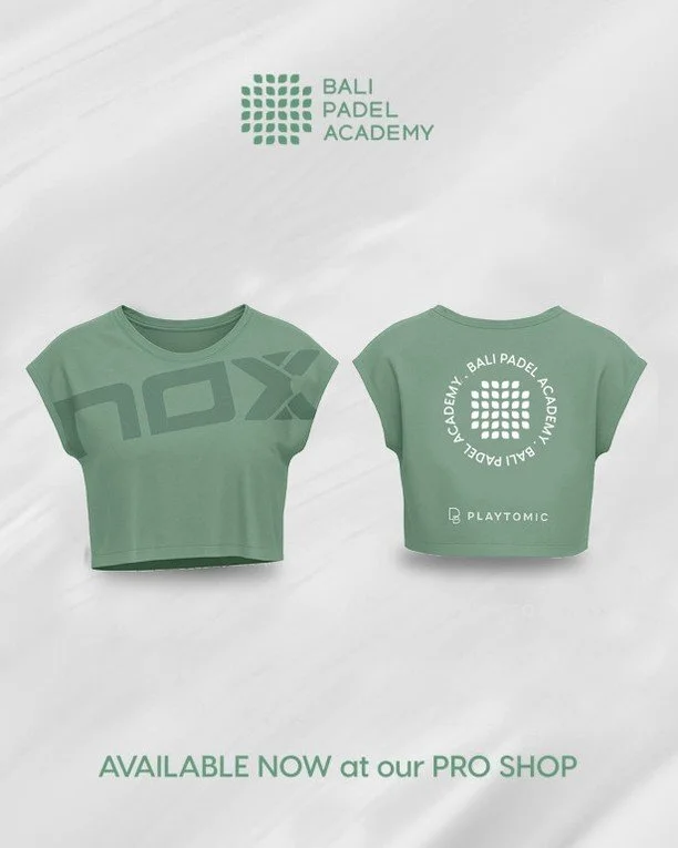Our Ladies dry-fit t-shirts are finally here! ⁠
⁠
Own the court with the Bali Padel Academy dry-fit tee.⁠
⁠
Made from lightweight, breathable and high performance fabric to keep you cool and dry through every match.⁠

Find them at our Pro-shop and ou