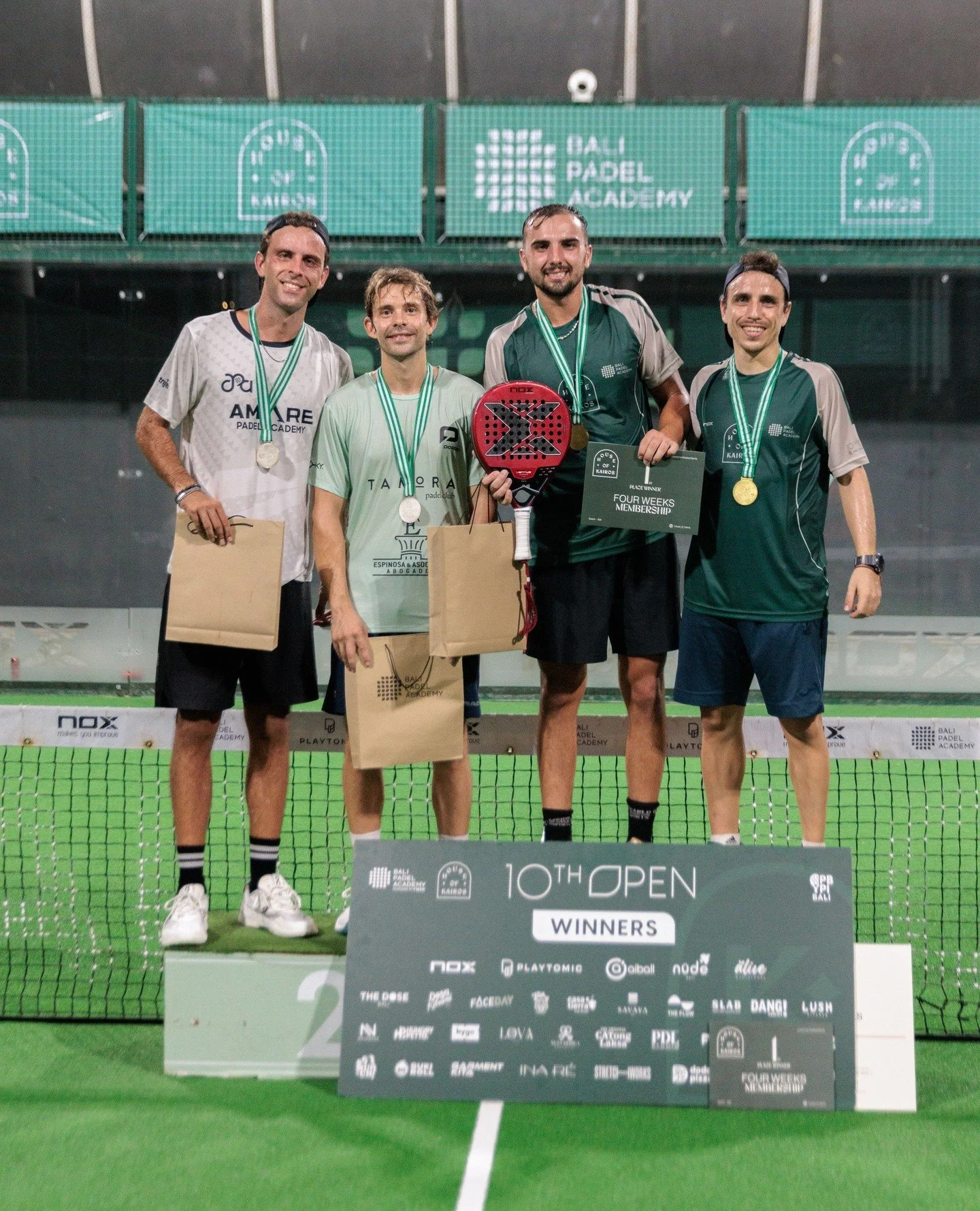 🏆 What a weekend it was at the Bali Padel Academy's 10th Open Tournament! 🎉⁠
⁠
A huge round of applause to our winners for showcasing top-tier skill, passion, and sportsmanship on the court!⁠
⁠
Congratulations!⁠
⁠
Champions 10th BPA OPEN⁠
⁠
⁠
NOX M