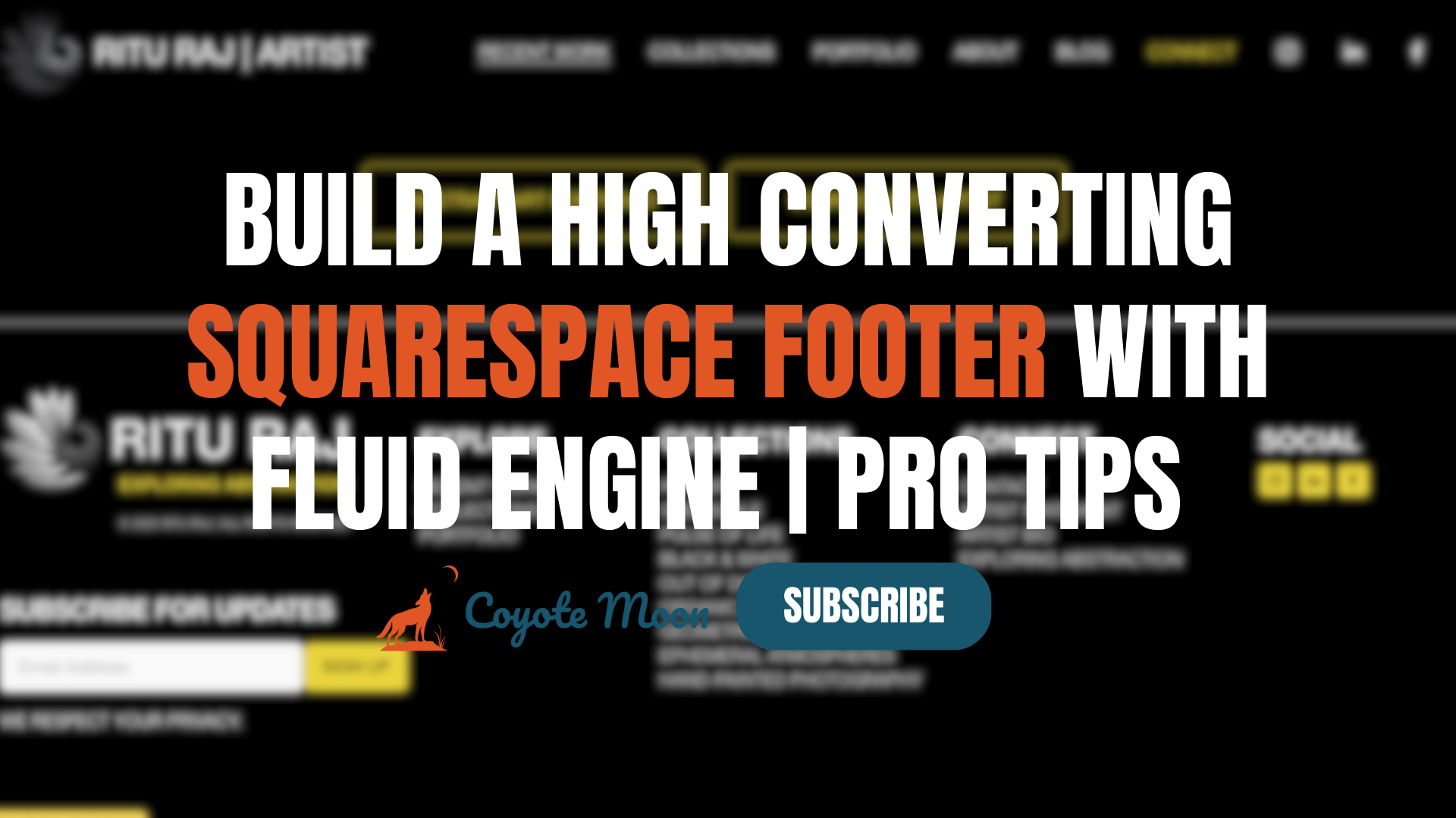 How to Build a High-Converting Footer in Squarespace Using Fluid Engine