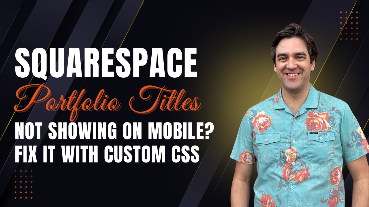 How to Show Portfolio Titles on Mobile in Squarespace (Grid Overlay CSS Fix)