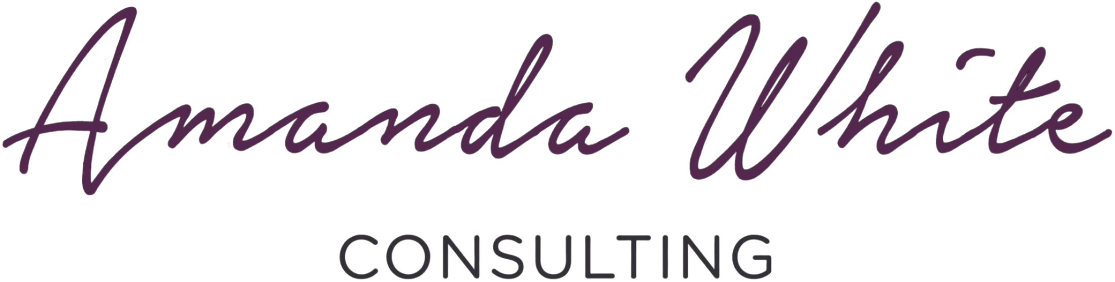 Colorful logo with the text 'Amanda Lane Consulting' in purple script font.