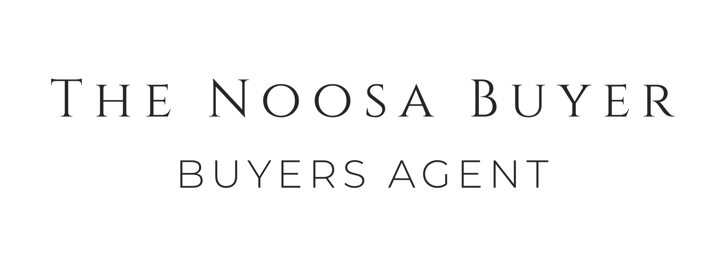 Logo of The Noosa Buyer, a real estate buyers agent, featuring stylized architecture or key design elements and text.