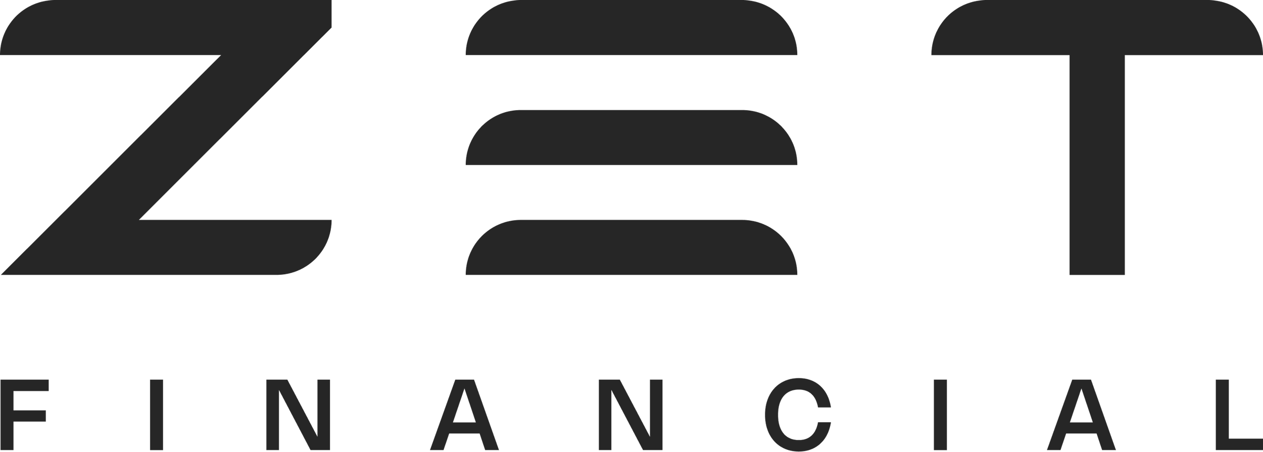 The logo for ZEBT Financial, with the company name in black and gray text on a black background.