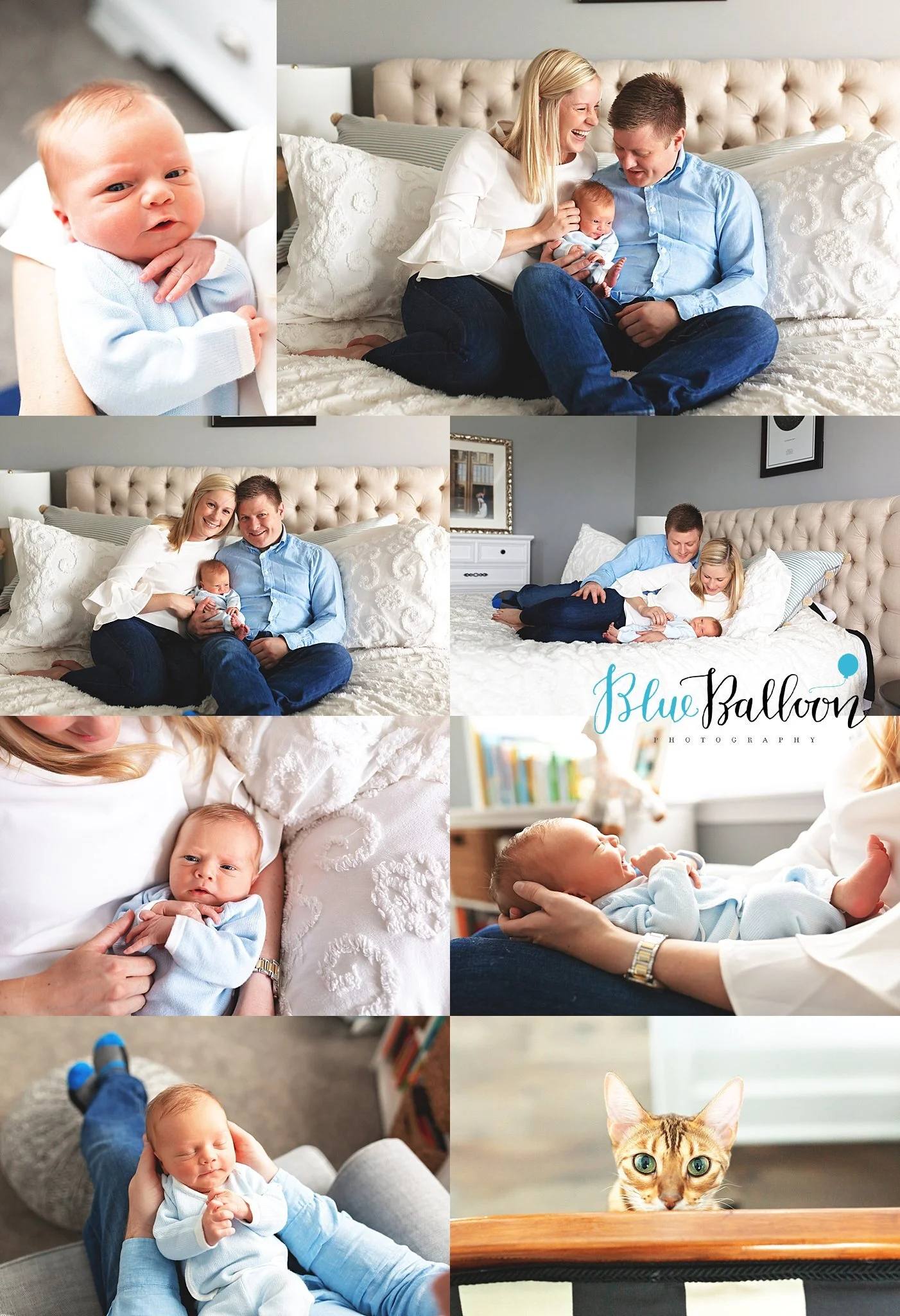 Newborn boy with family at their home by Carmel Lifestyle Newborn Photographer