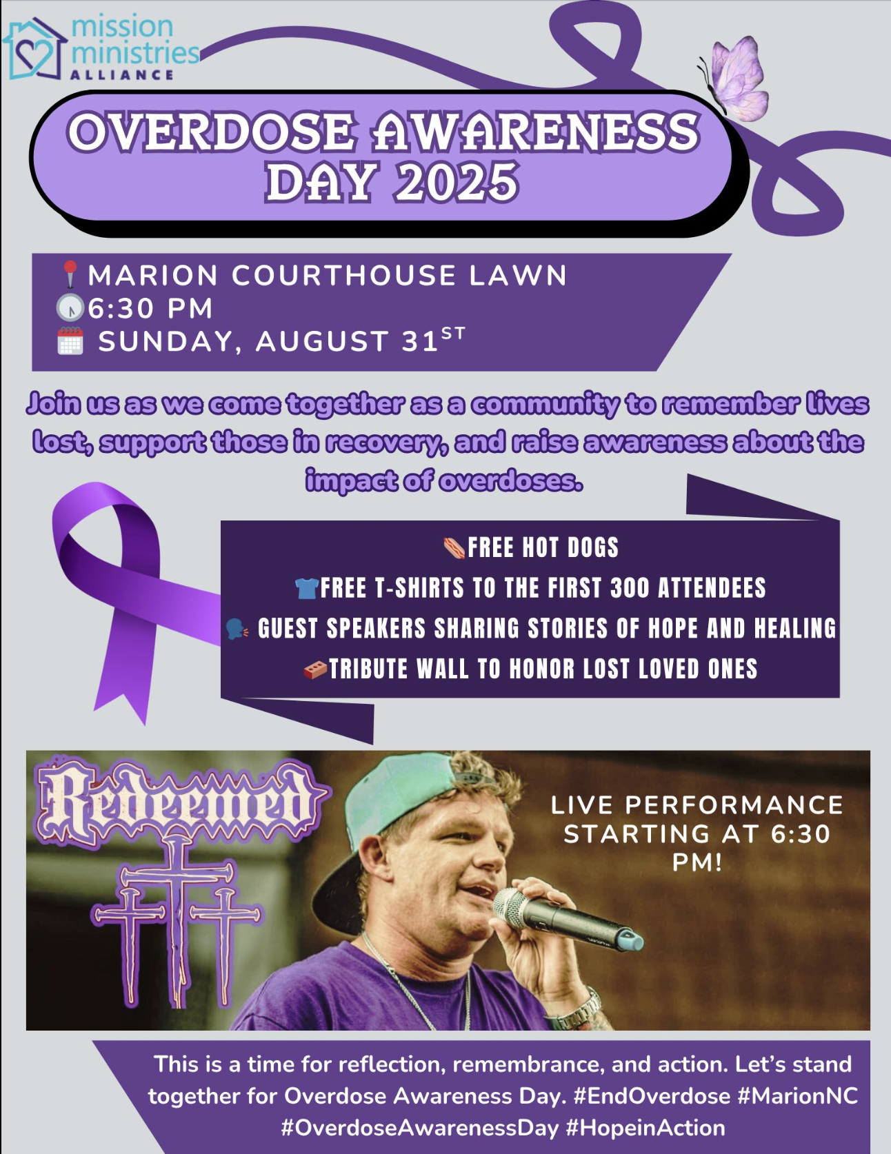 Overdose Awareness Day 2025 - Mission Ministries Alliance