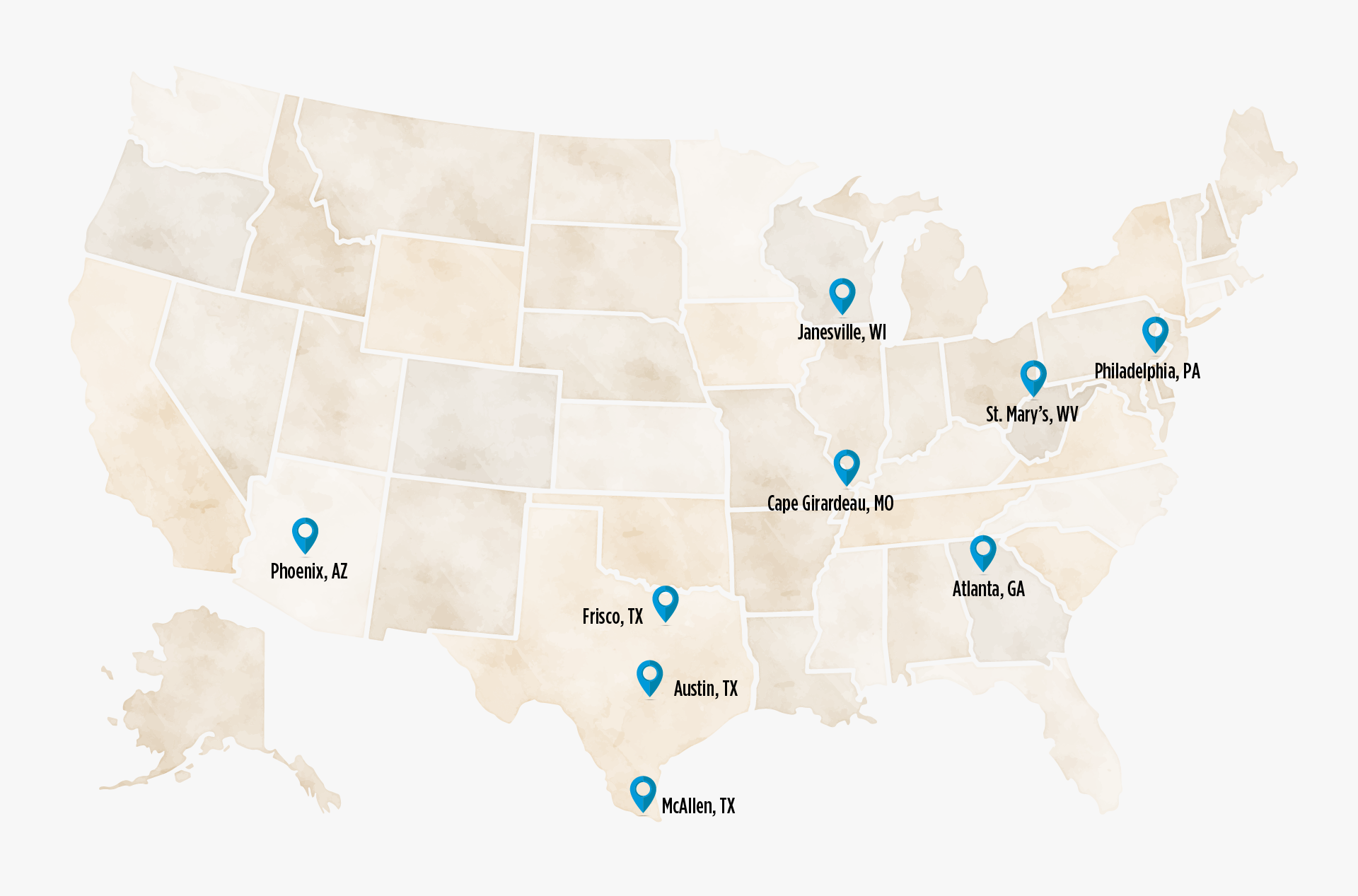Kohl's BGCA Wellness Grants Map
