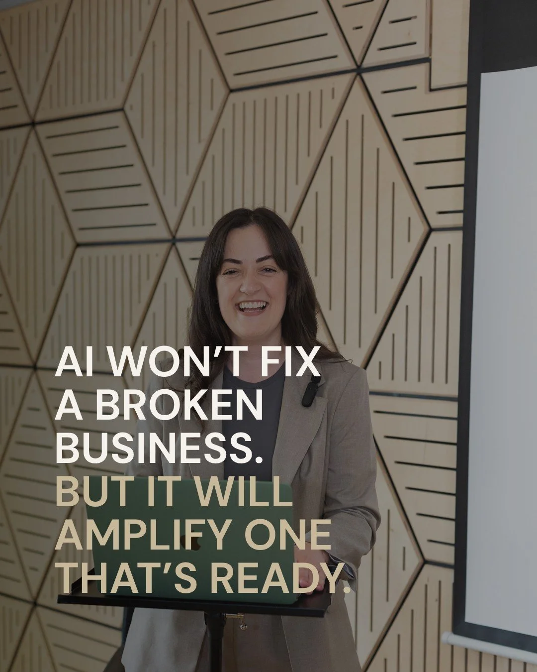 Everyone's rushing to adopt AI 🤖

Most of them will be disappointed.

Not because AI isn't powerful...it is. But because they're layering it onto foundations that aren't ready for it.

Swipe for what I actually see going wrong, and what the business