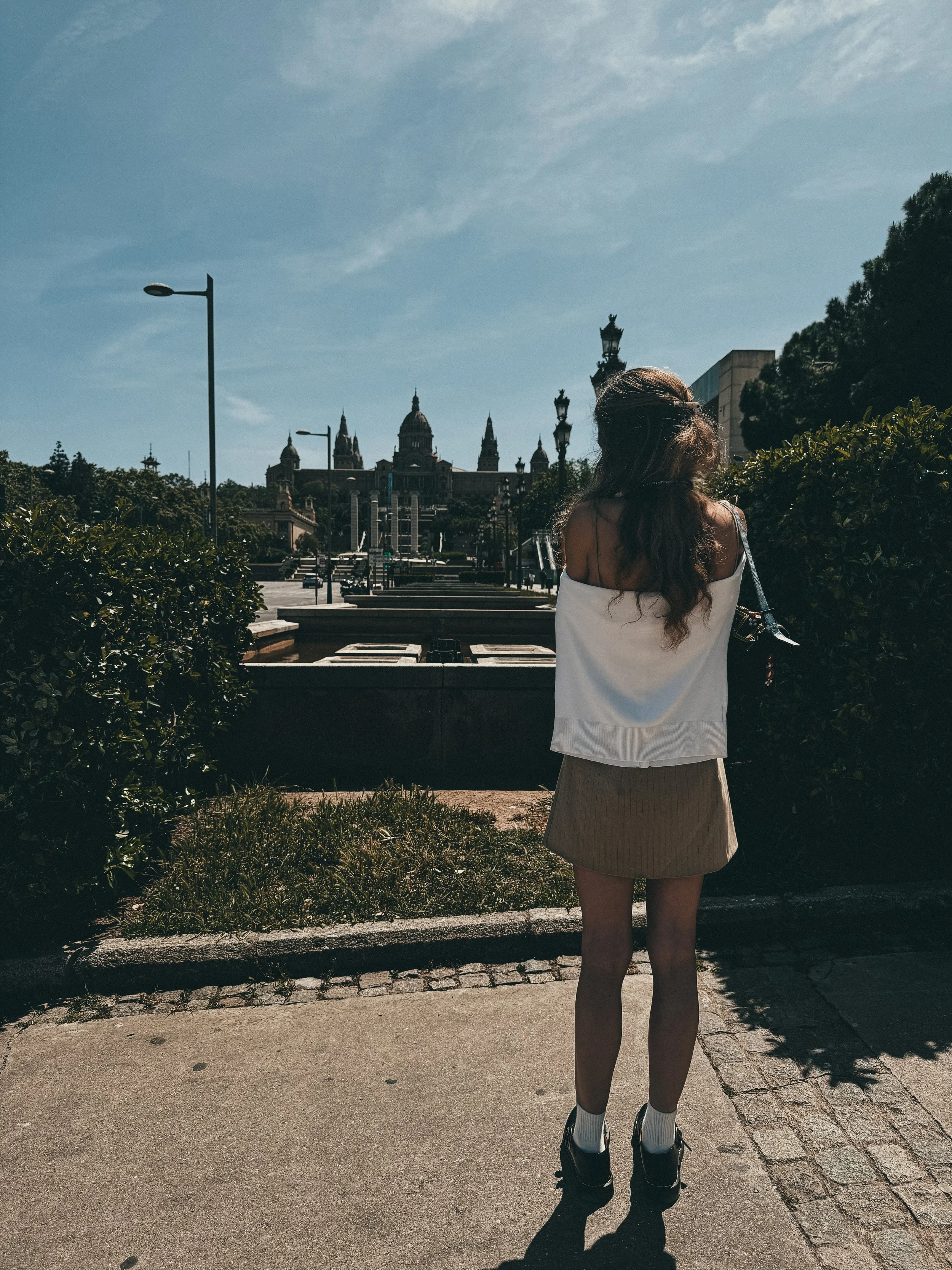 Samantha Almeida — founder of Art & Lace Bridal — visiting Barcelona for Barcelona Bridal Fashion Week, where The Lace Journal was born.
