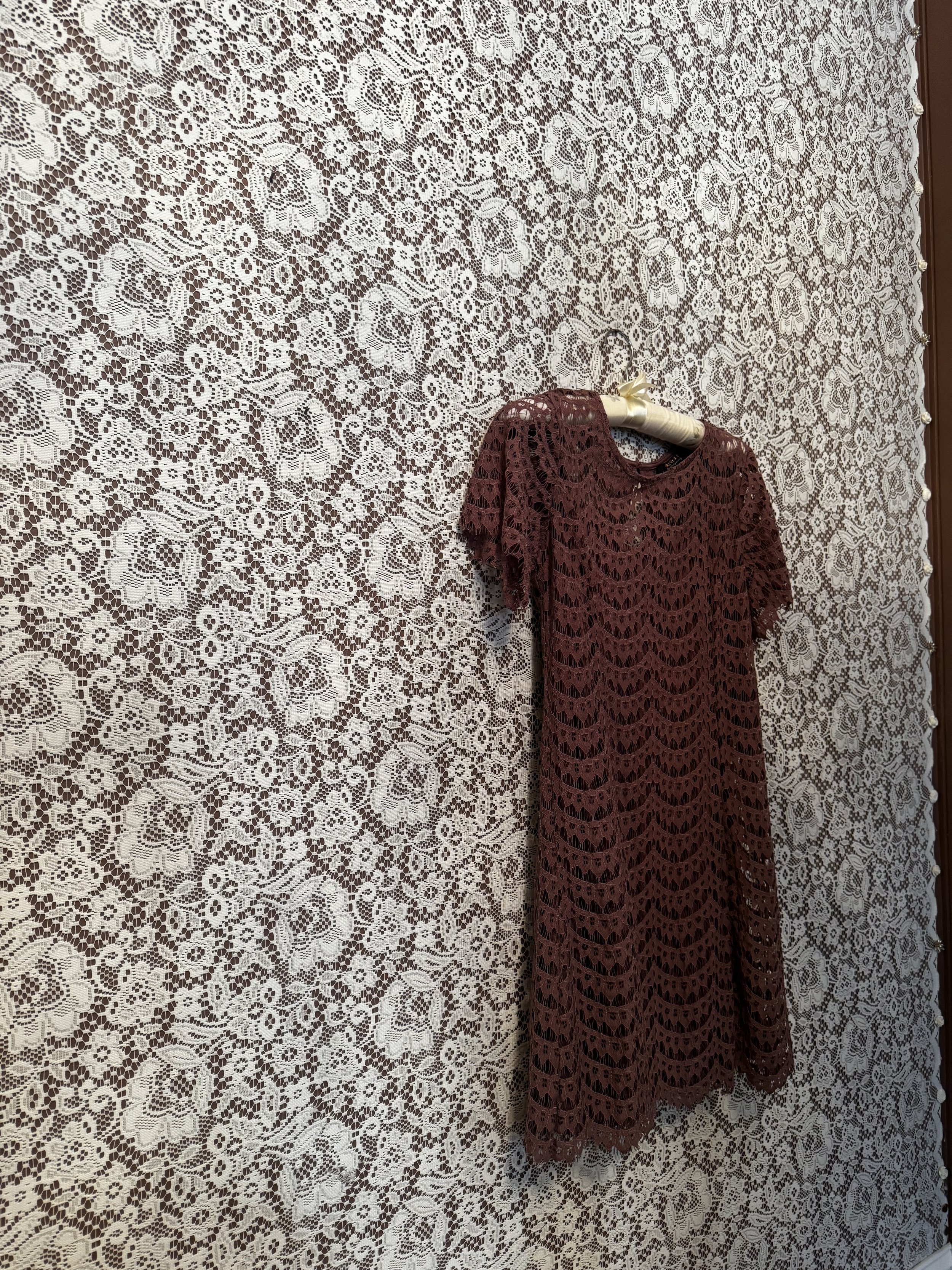 Forever 21 Mauve Purple Lace Dress - With Slip - Size Small - New With Tags