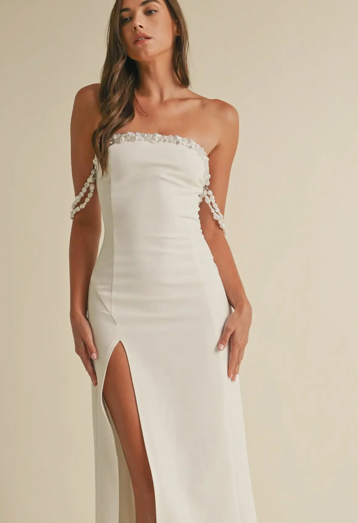 The Aurelia Pearl Shoulder Dress