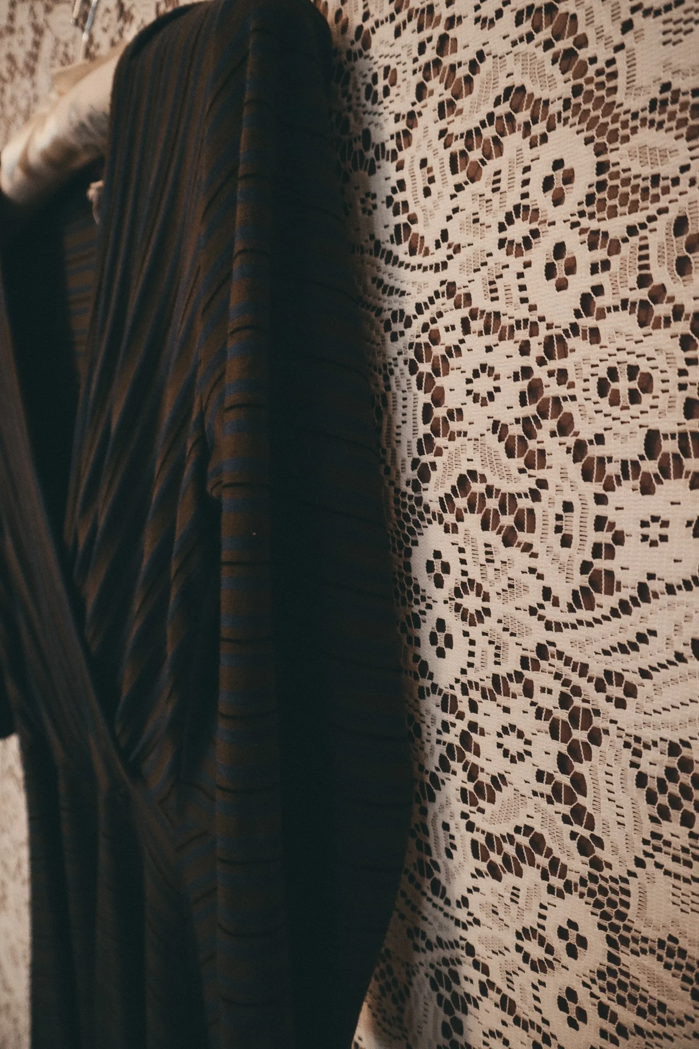 Rolla Coster Wrap Dress - Green & Blue Stripe - Size Small