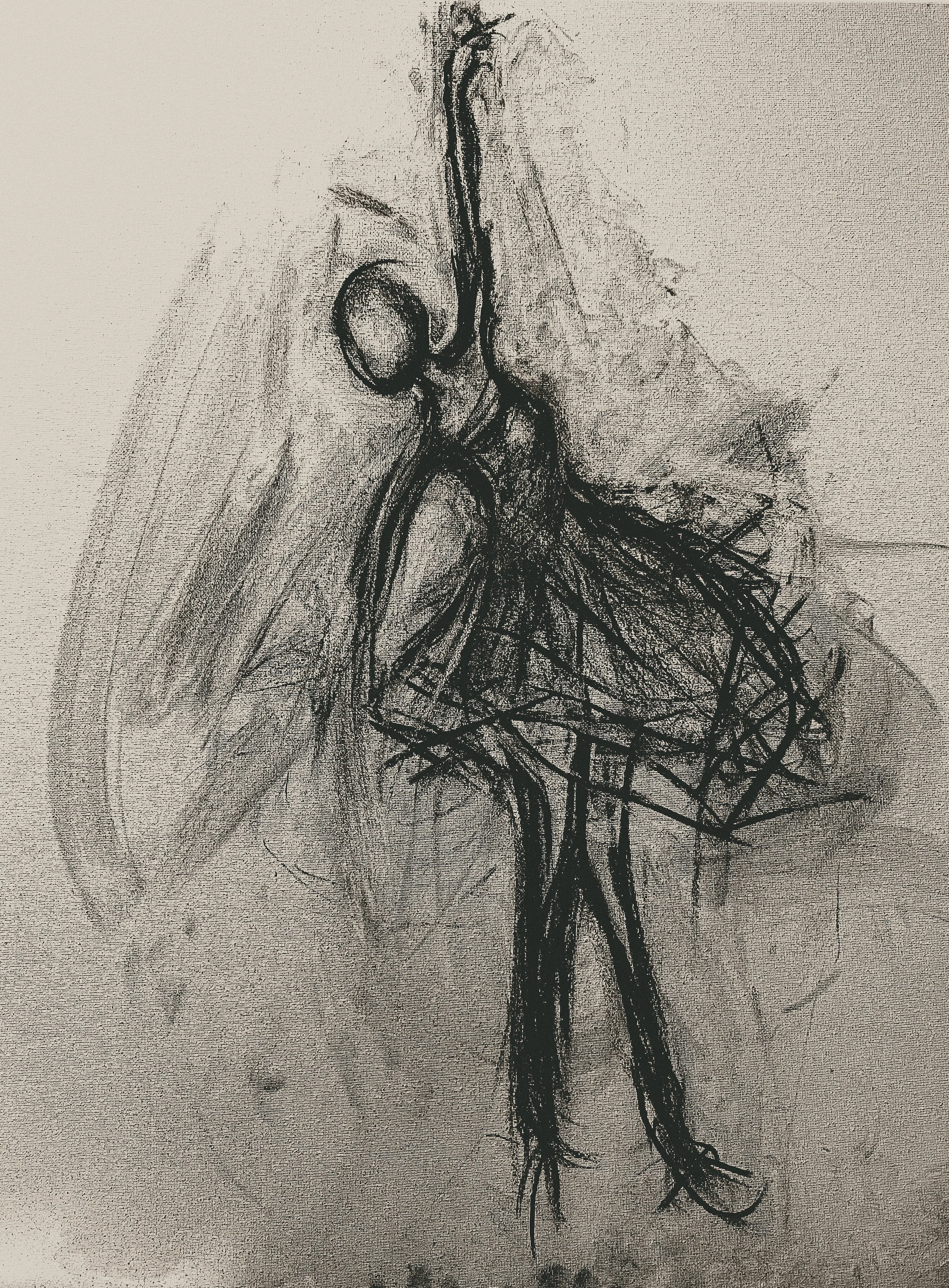 Ascend - Abstract figure art print by Samantha Almeida | Art & Lace Studio