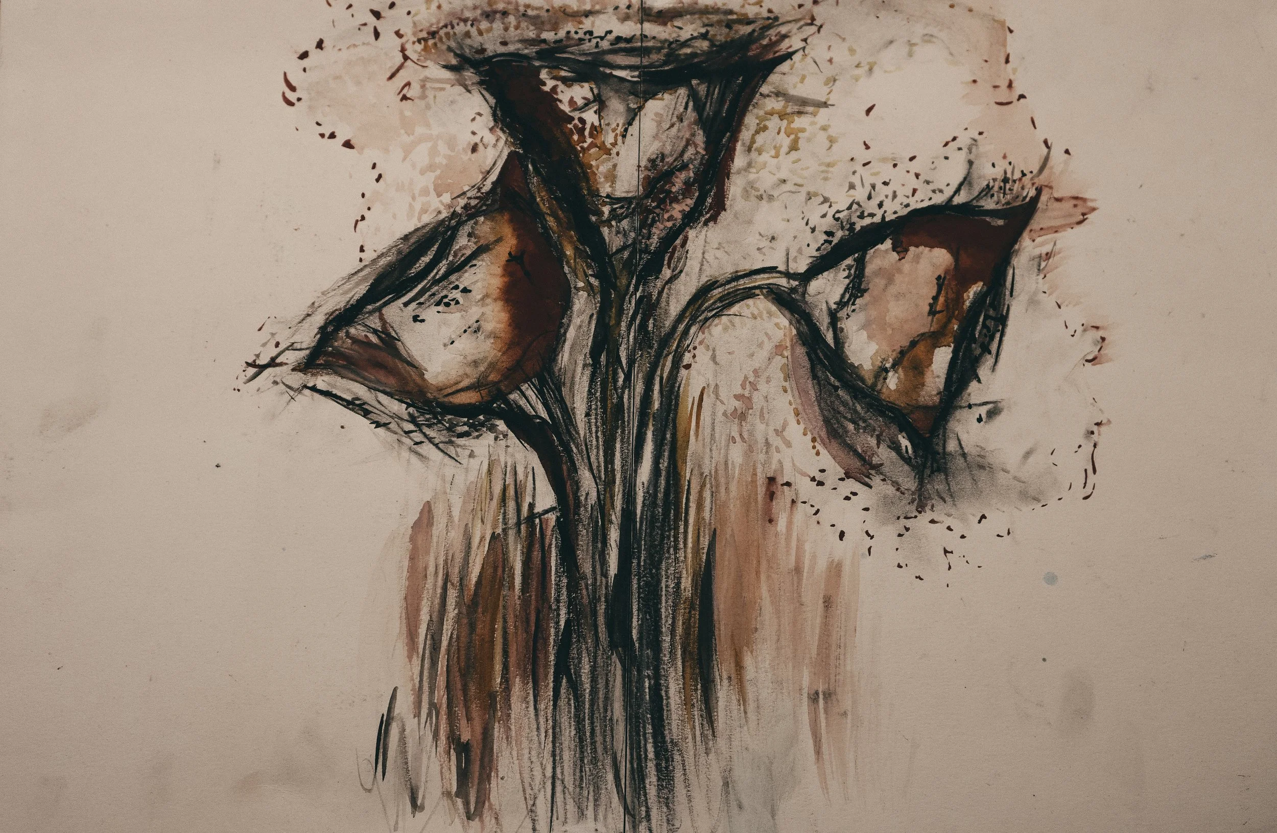 Requiem for Lilies - Floral art print by Samantha Almeida | Art & Lace Studio