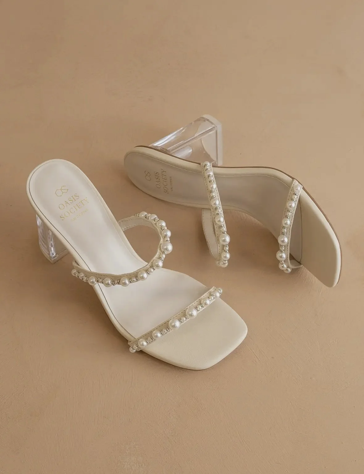 The Mae | Strappy Pearl Heel
