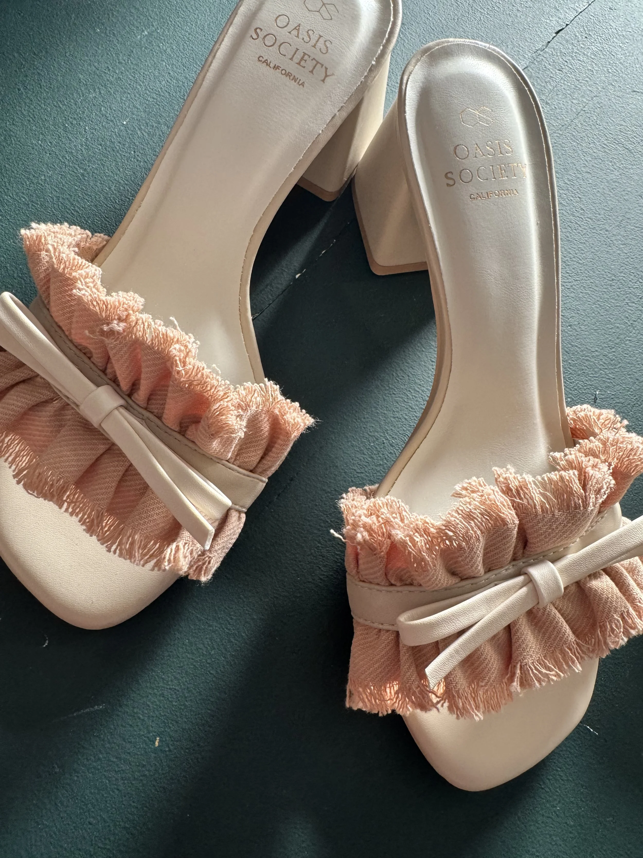 The Julissa | Apricot Low-Heeled Sandal