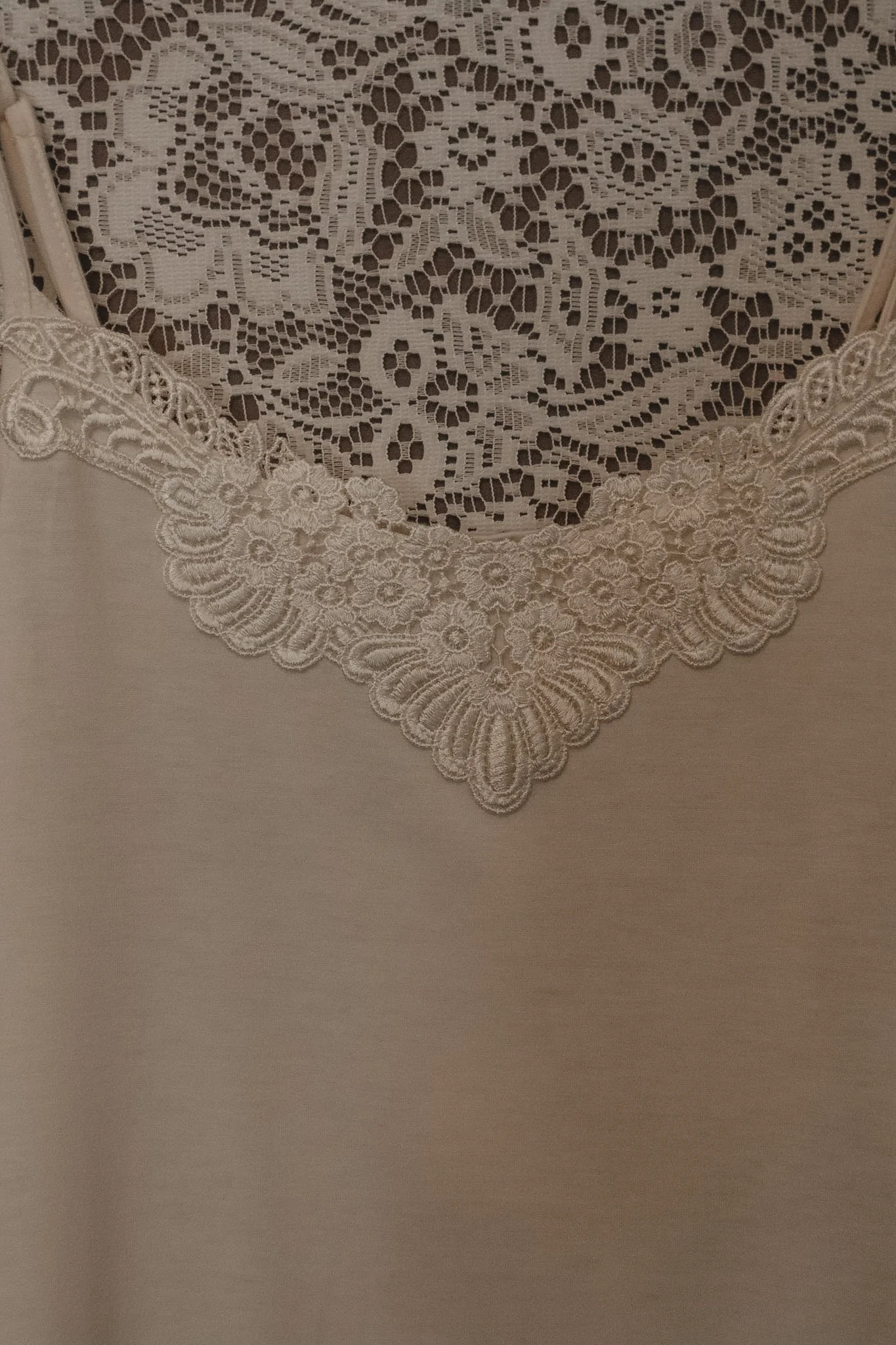 Embroidered Cotton Tulle Slip Dress
