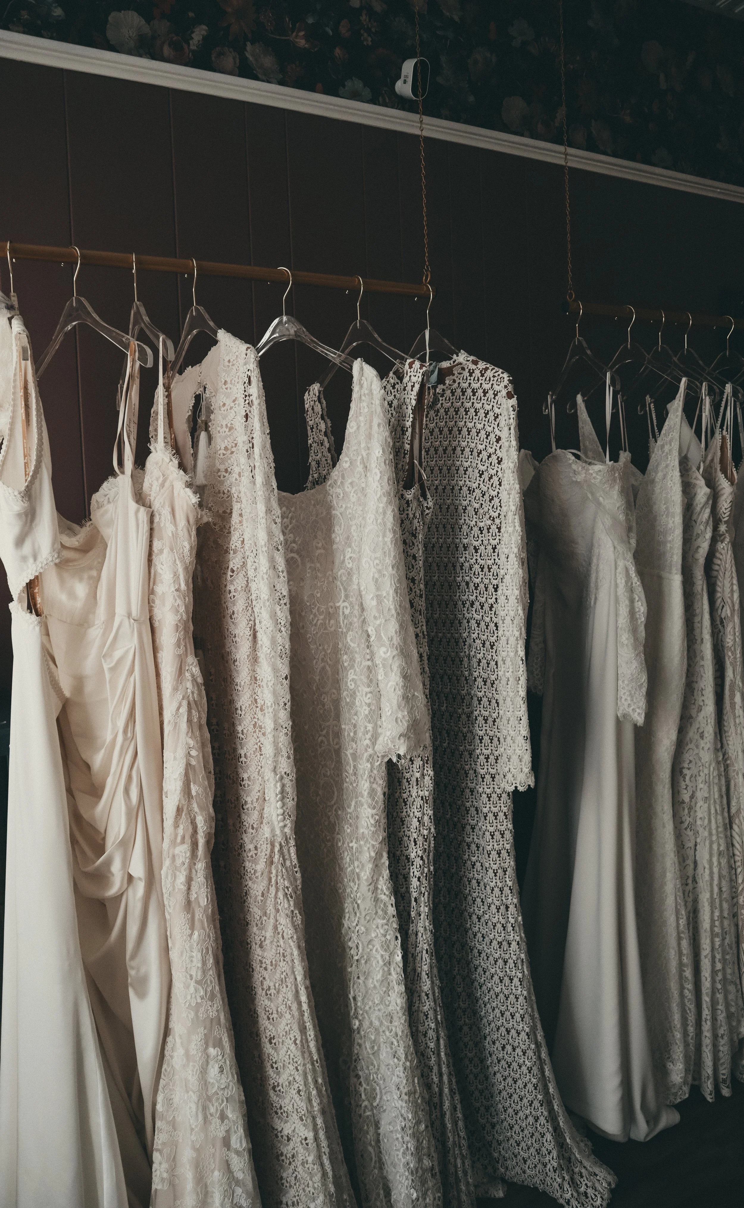 The Collection at Art & Lace — a curated selection of internationally designed bridal gowns organized by the five aesthetic realms.