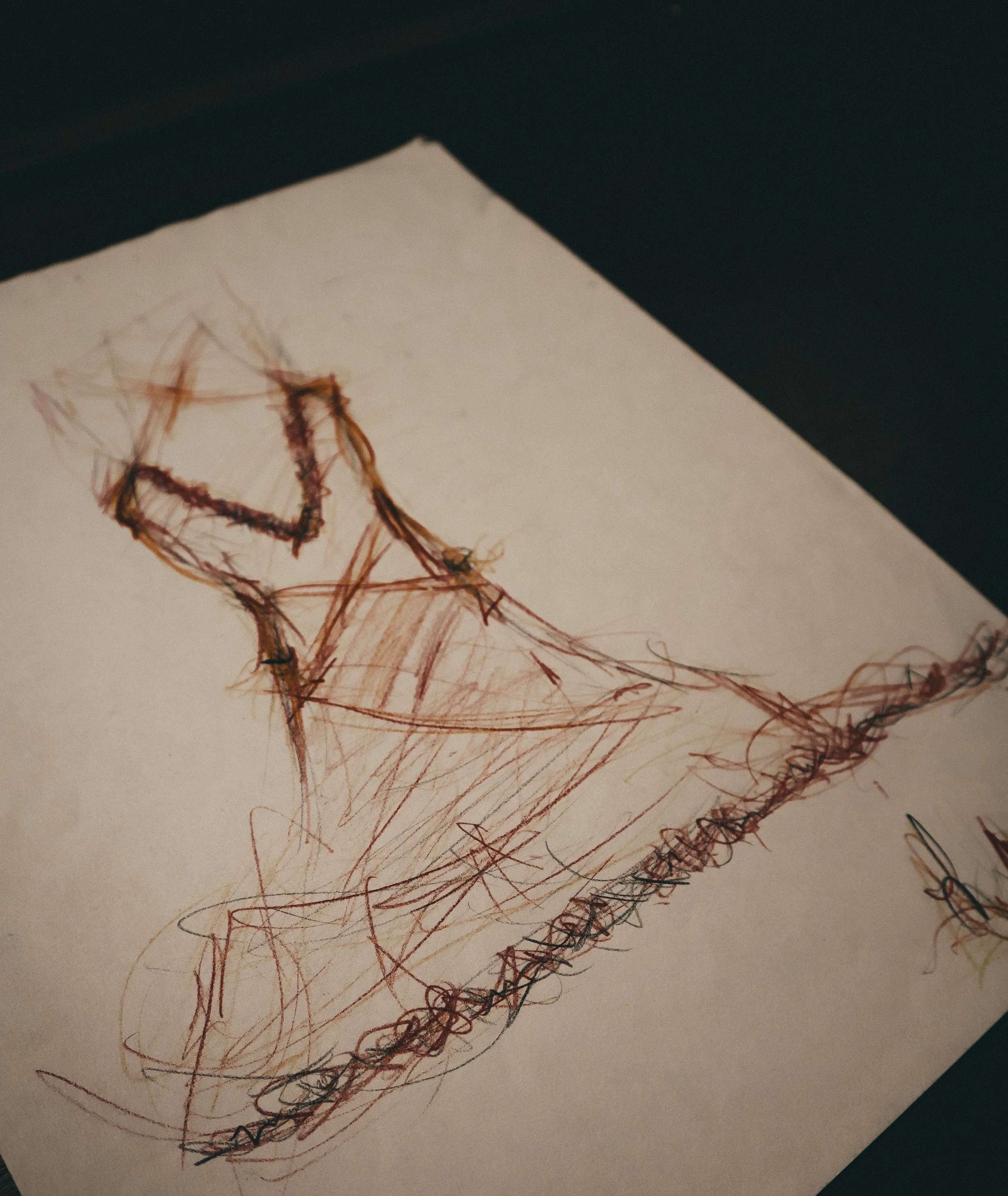 Crimson Muse - Fashion Sketch art print by Samantha Almeida | Art & Lace Studio