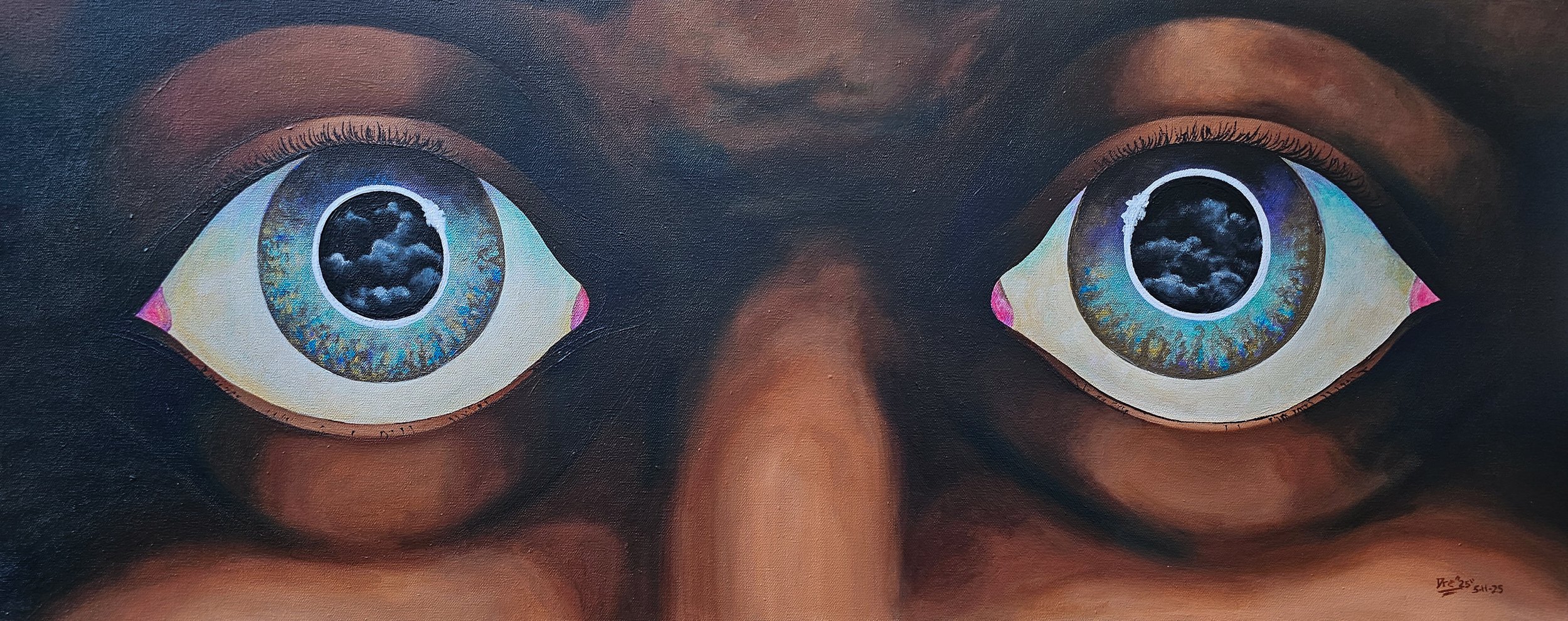 Eyes Haven't Seen - 16 x 40 - Acrylic on Canvas