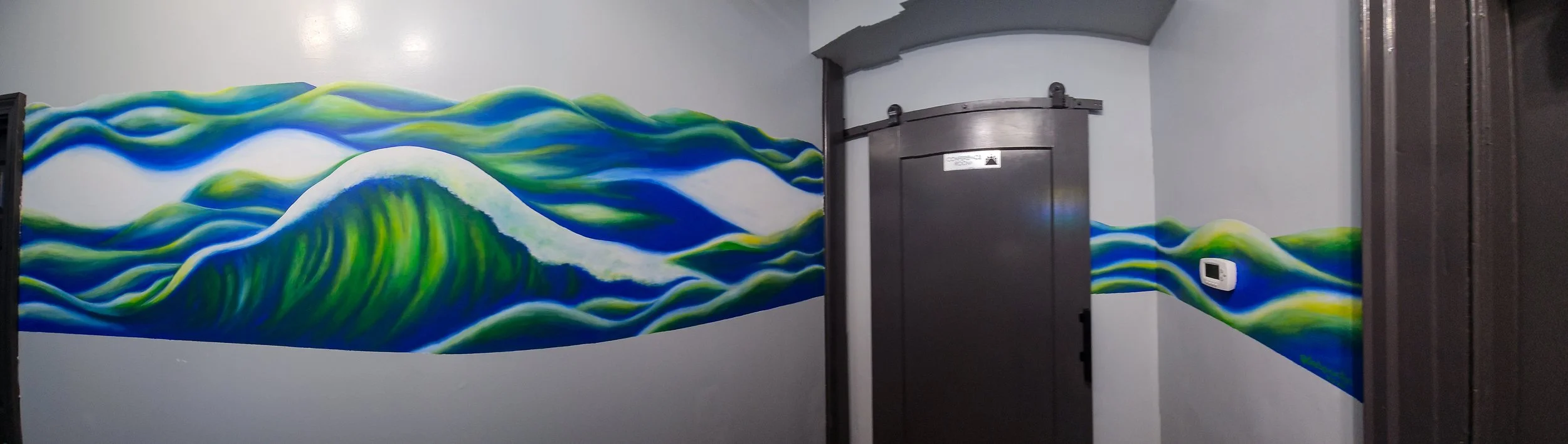 Abstract Waves - 2025 Soulutions Counseling Services hallway