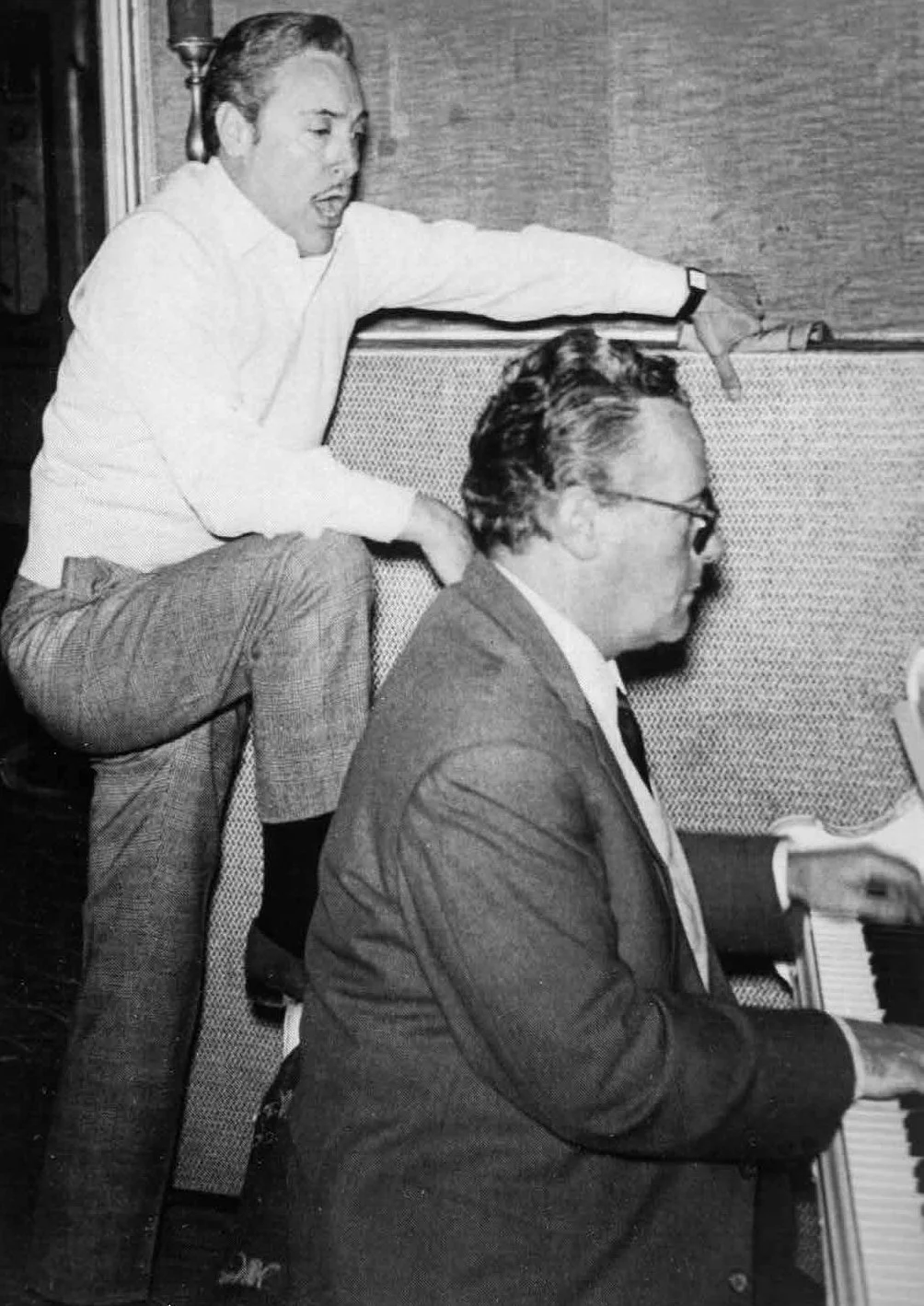 The position in Singing