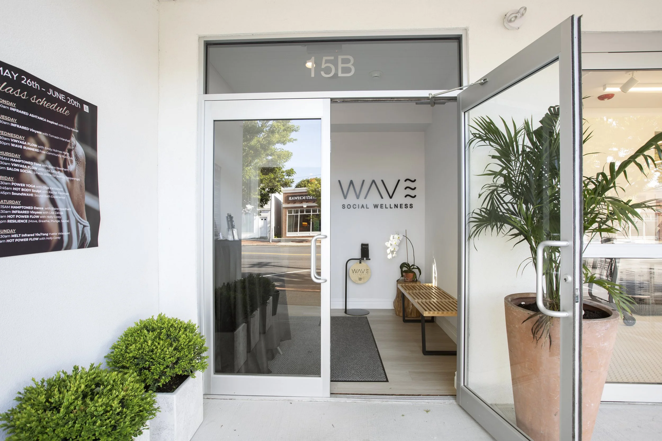 Entrance to WAVE Social Wellness